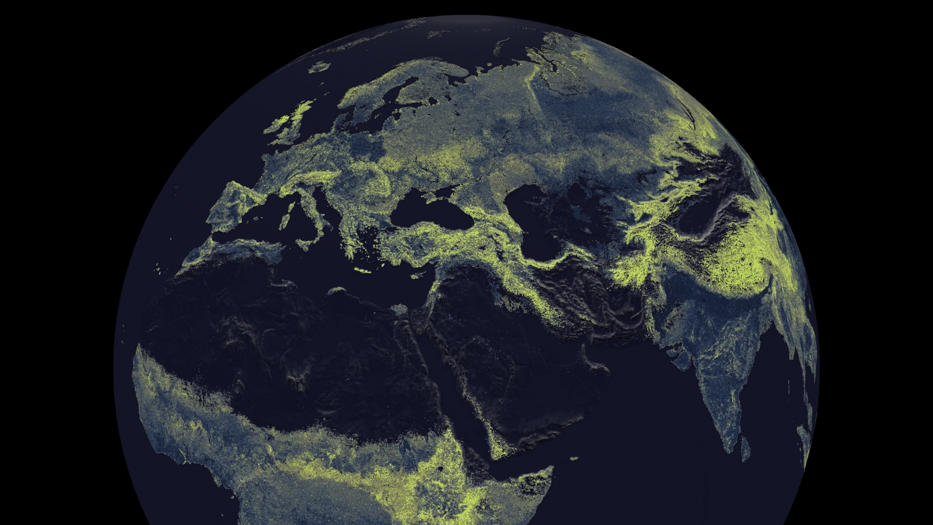Fungi take up more mass than people—see how they stretch across the Earth
