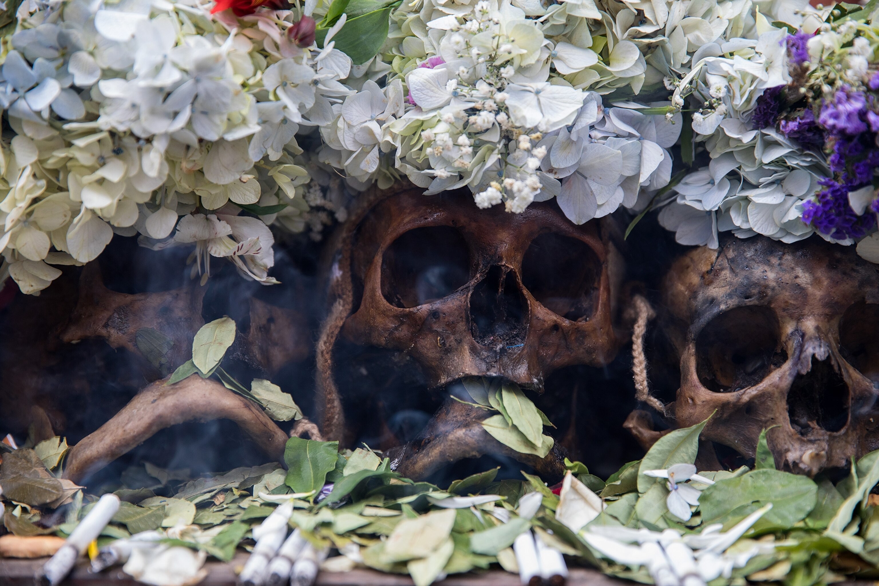 the Las Natitas skull festival in La Paz, Bolivia