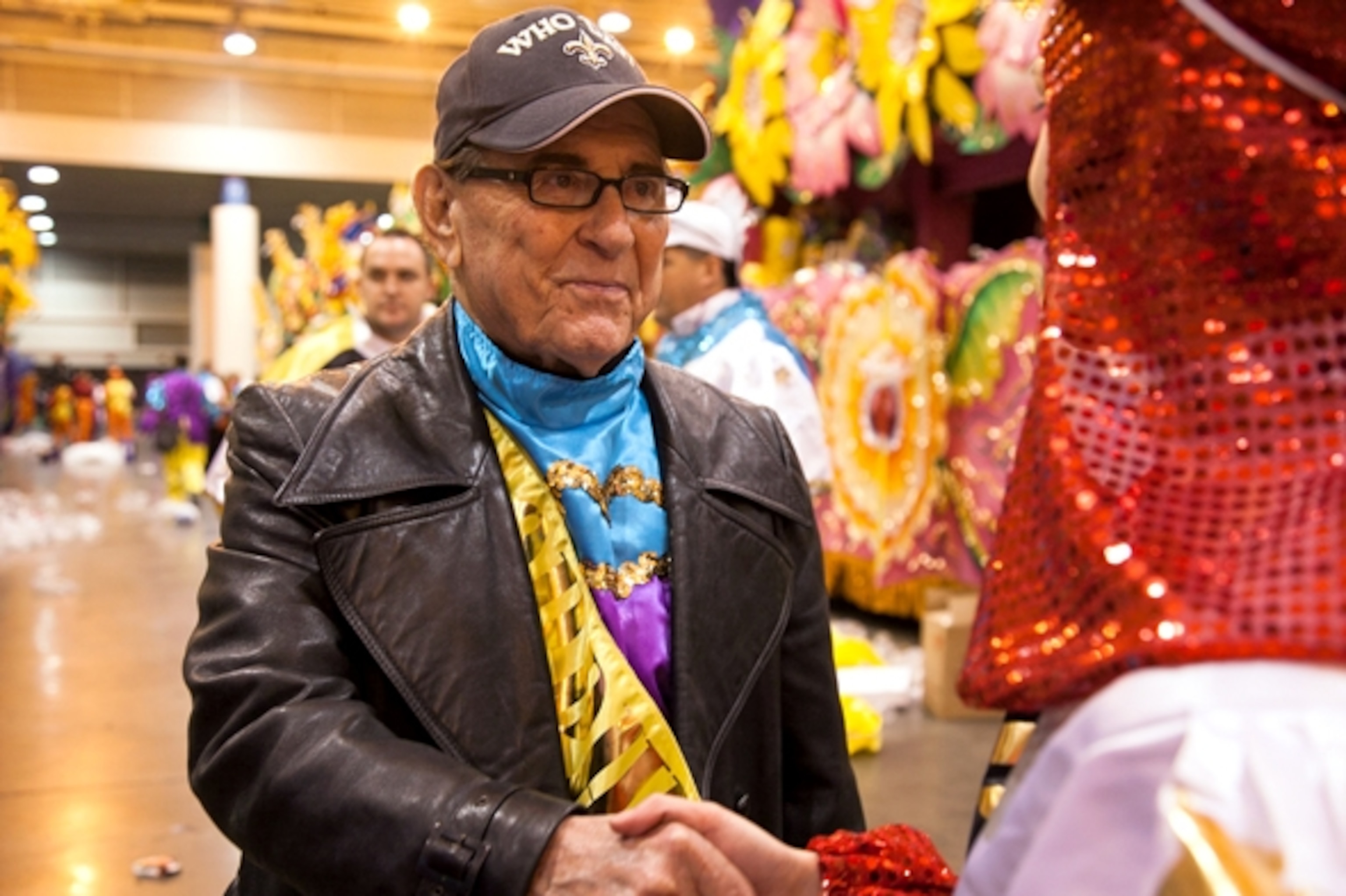 "Mr. Mardi Gras," Blaine Kern, Sr., has been a master float maker for decades. (Photograph by Emily Slack)