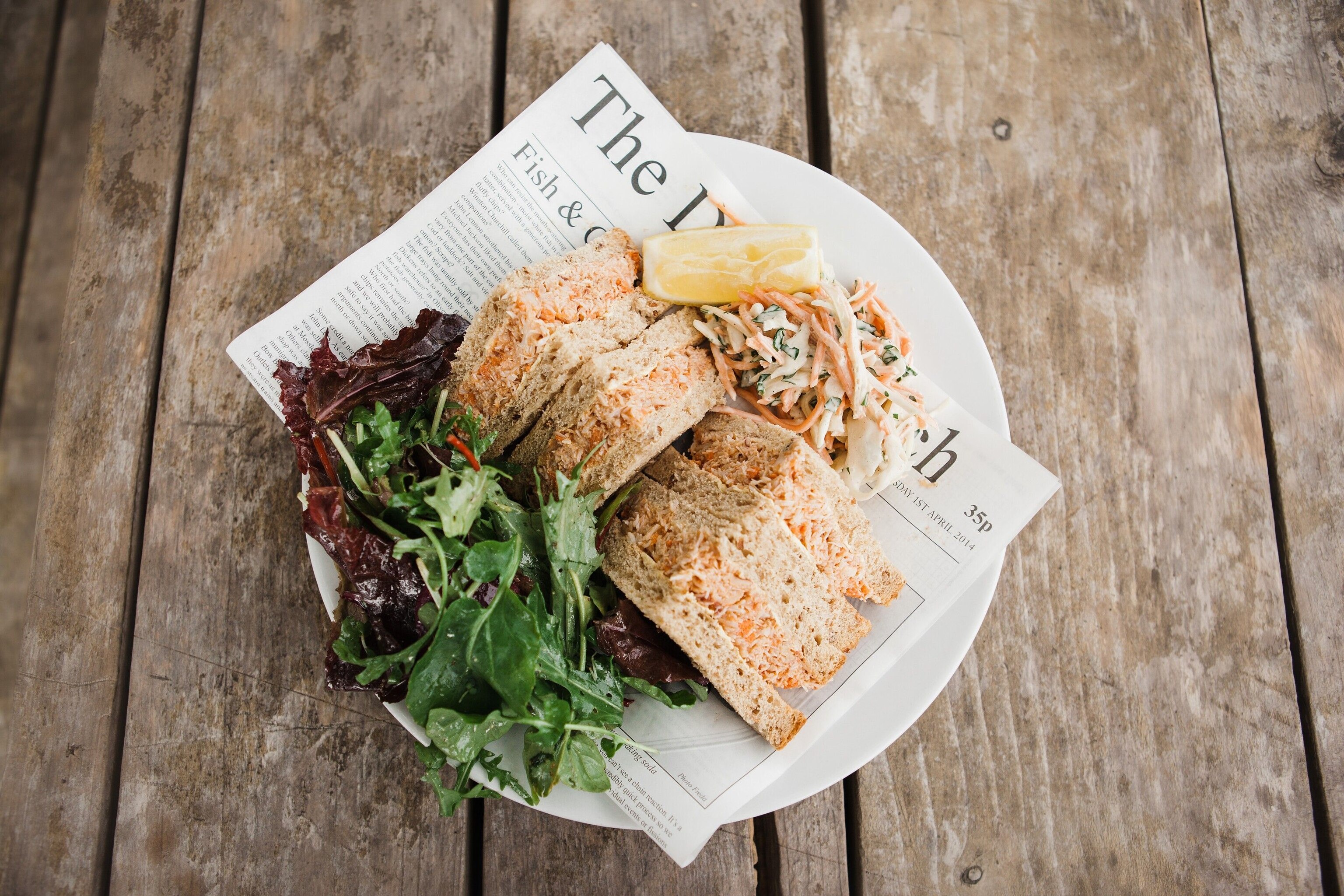 You can’t get much more local in Dorset's Hive Beach Cafe than Portland crab served on home-baked toast with rocket and a fried egg.