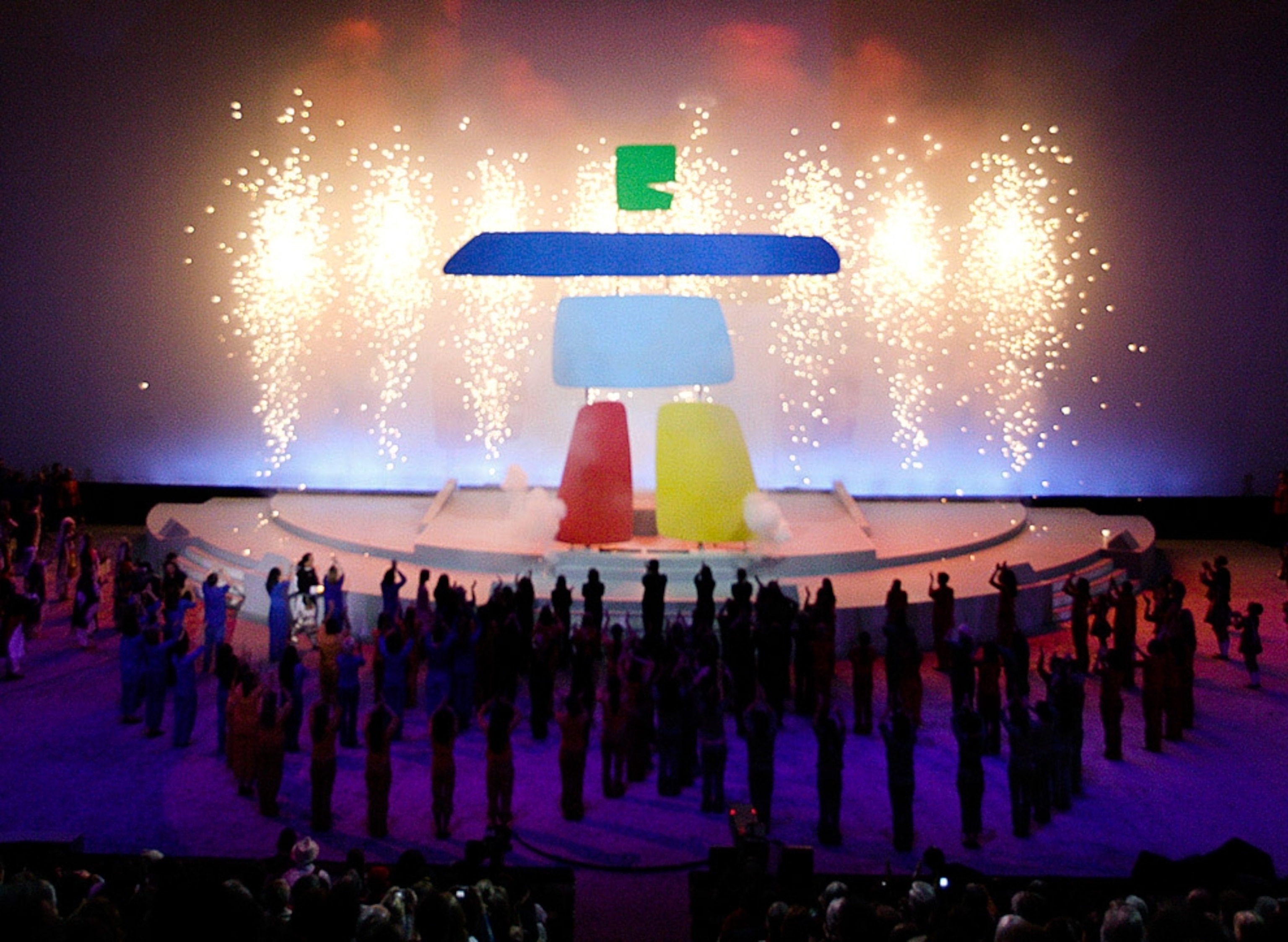 The Vancouver 2010 Winter Olympics emblem is unveiled, as seen in a 2005 picture