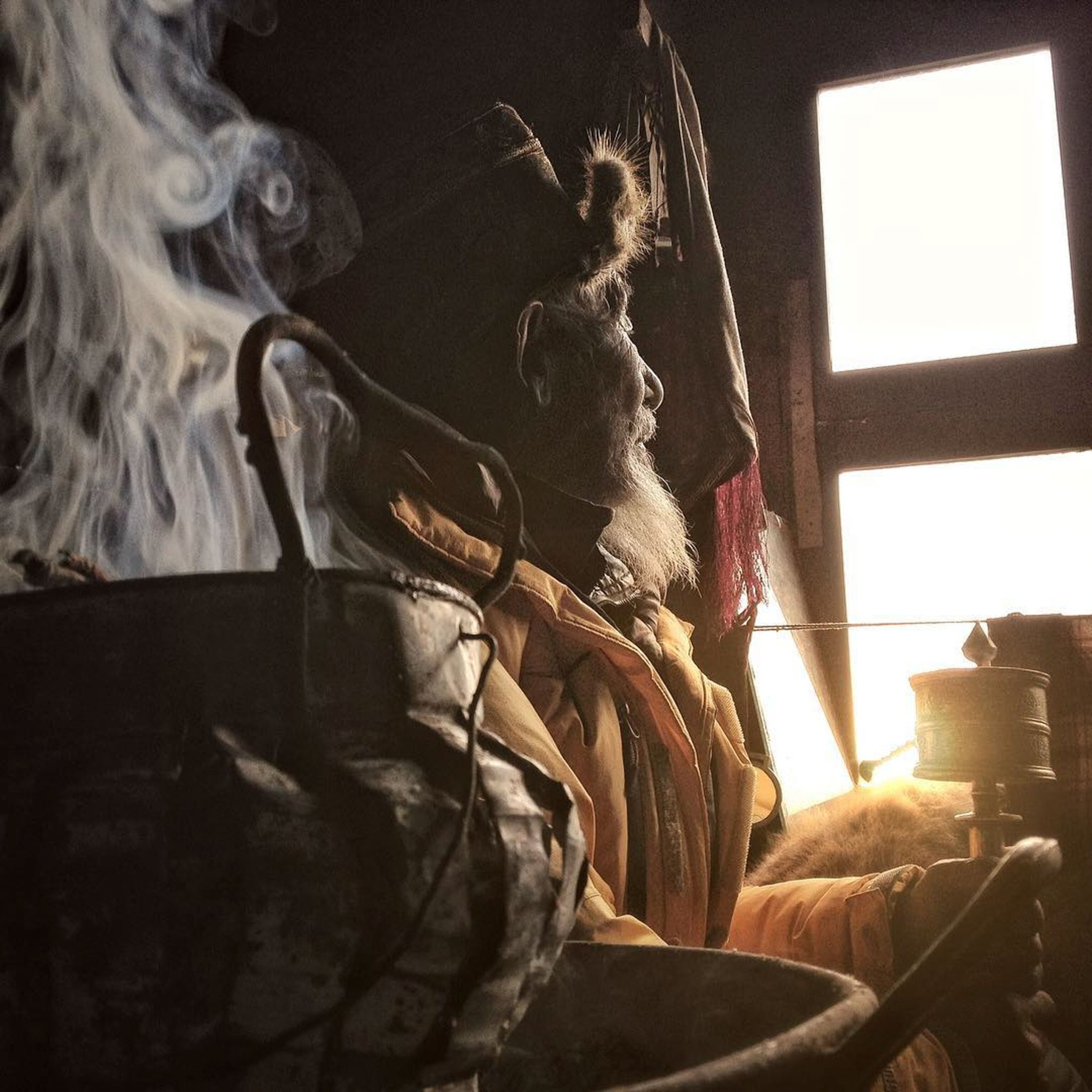 a man in Khumbu, Nepal