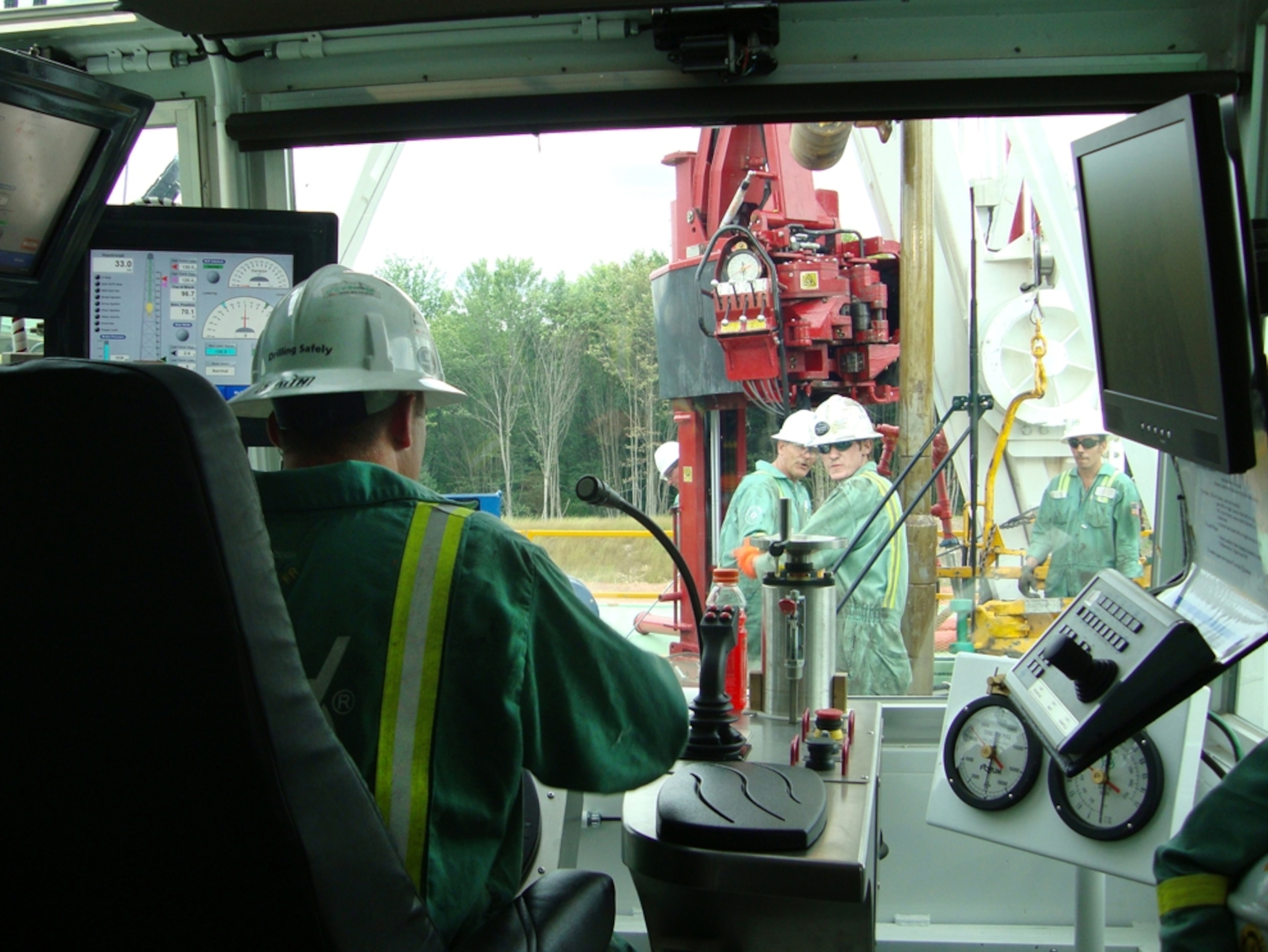 Instructors demonstrate equipment at the Marcellus Shale Education & Training Center at the Pennsylvania College of Technology.