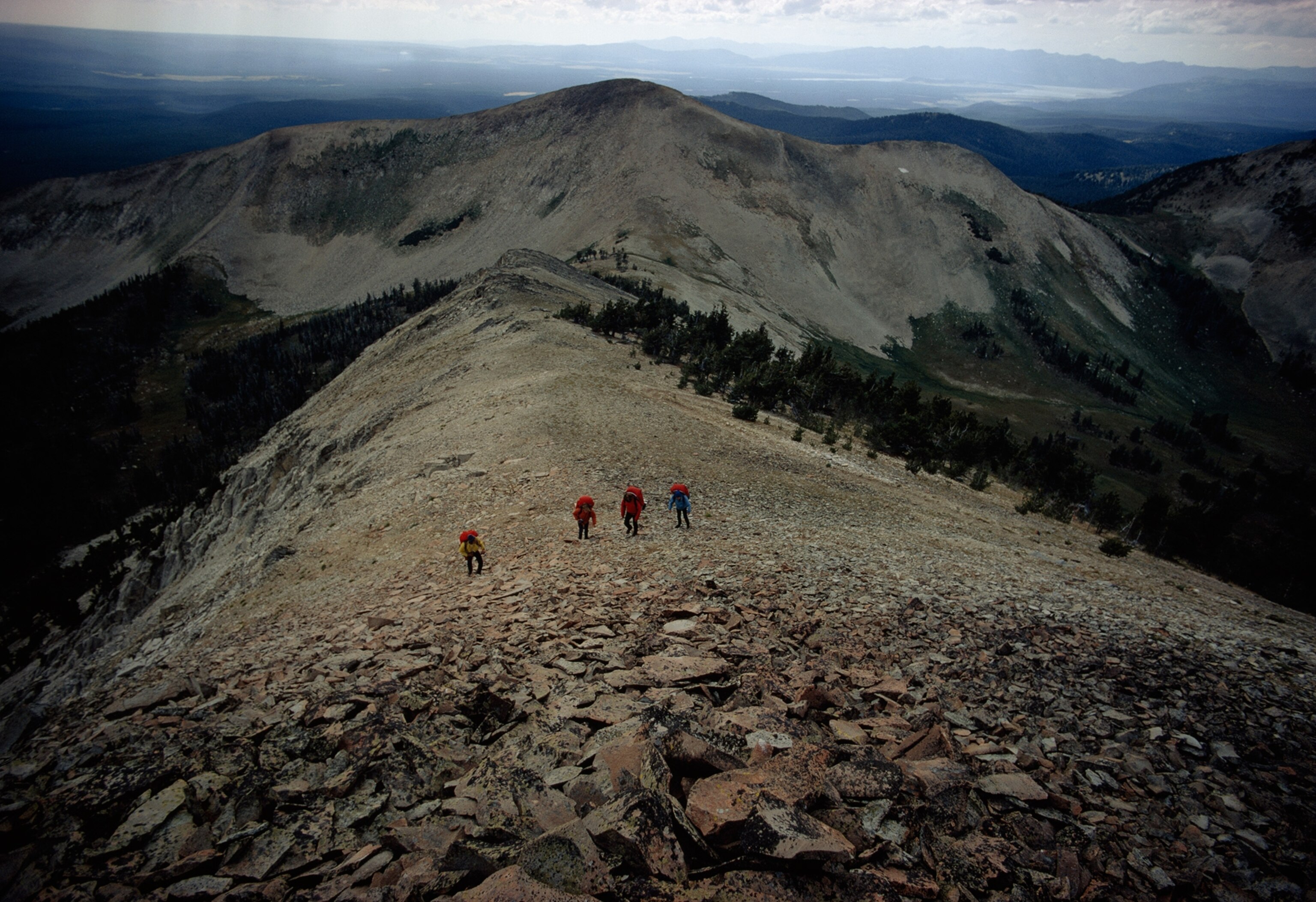 hikers on Mount Holmes