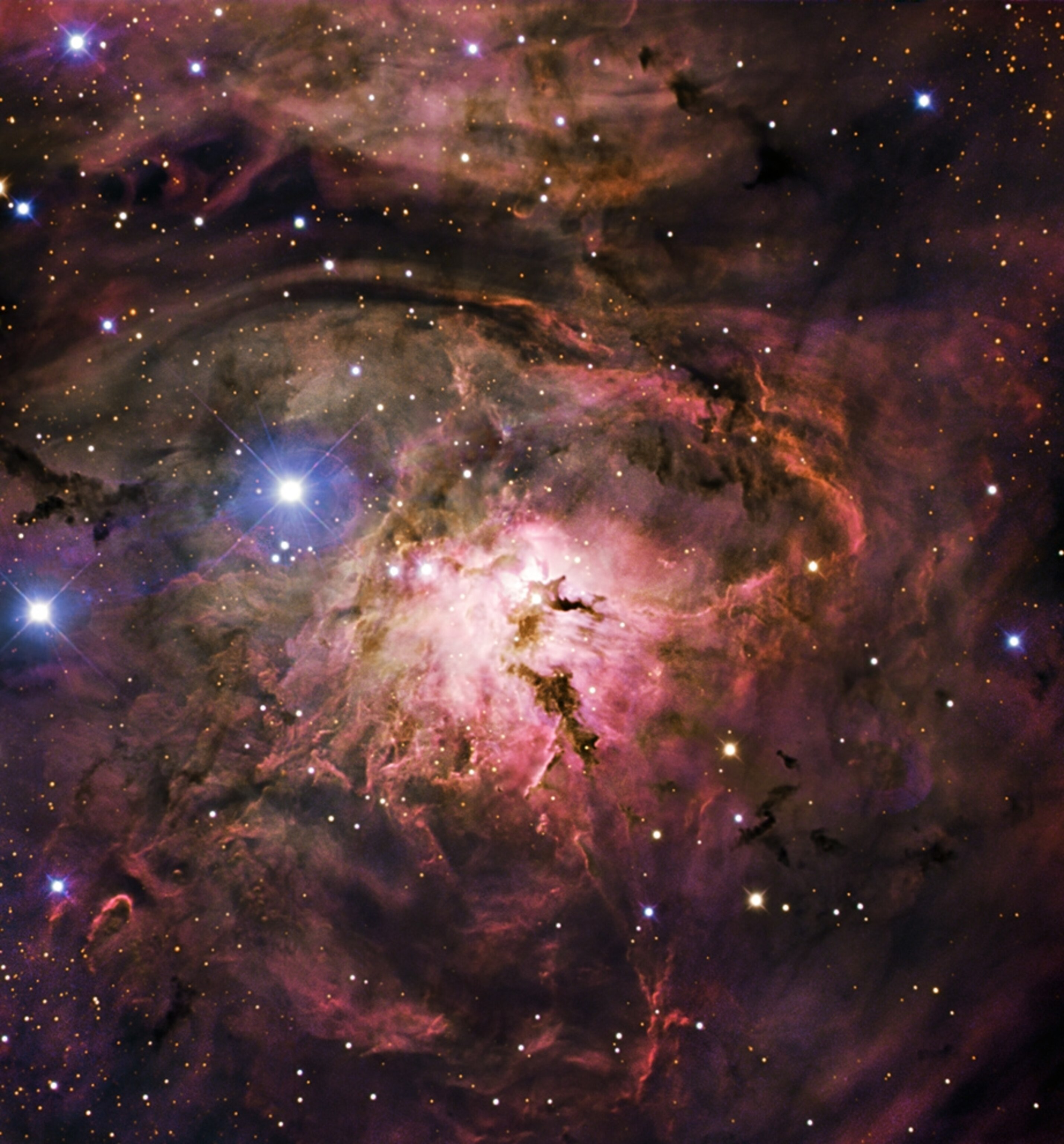 A new picture of the Lagoon Nebula.