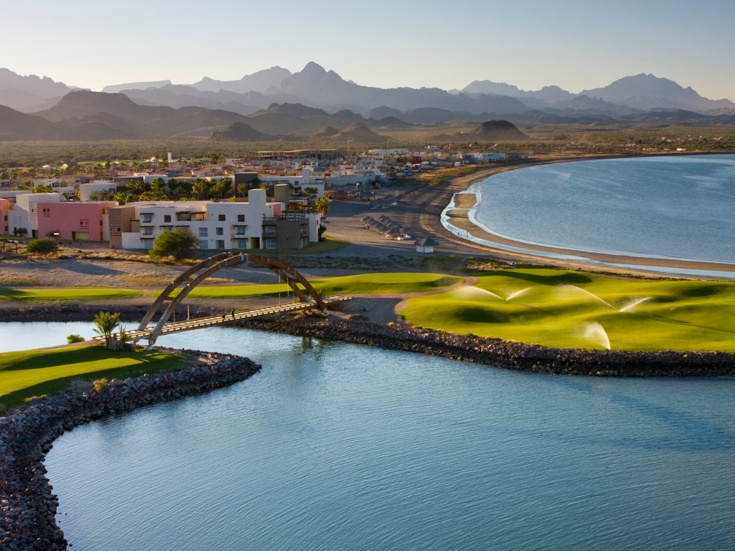 Construction in a wetland, Loreto Bay development, Loreto, Baja California, Mexico