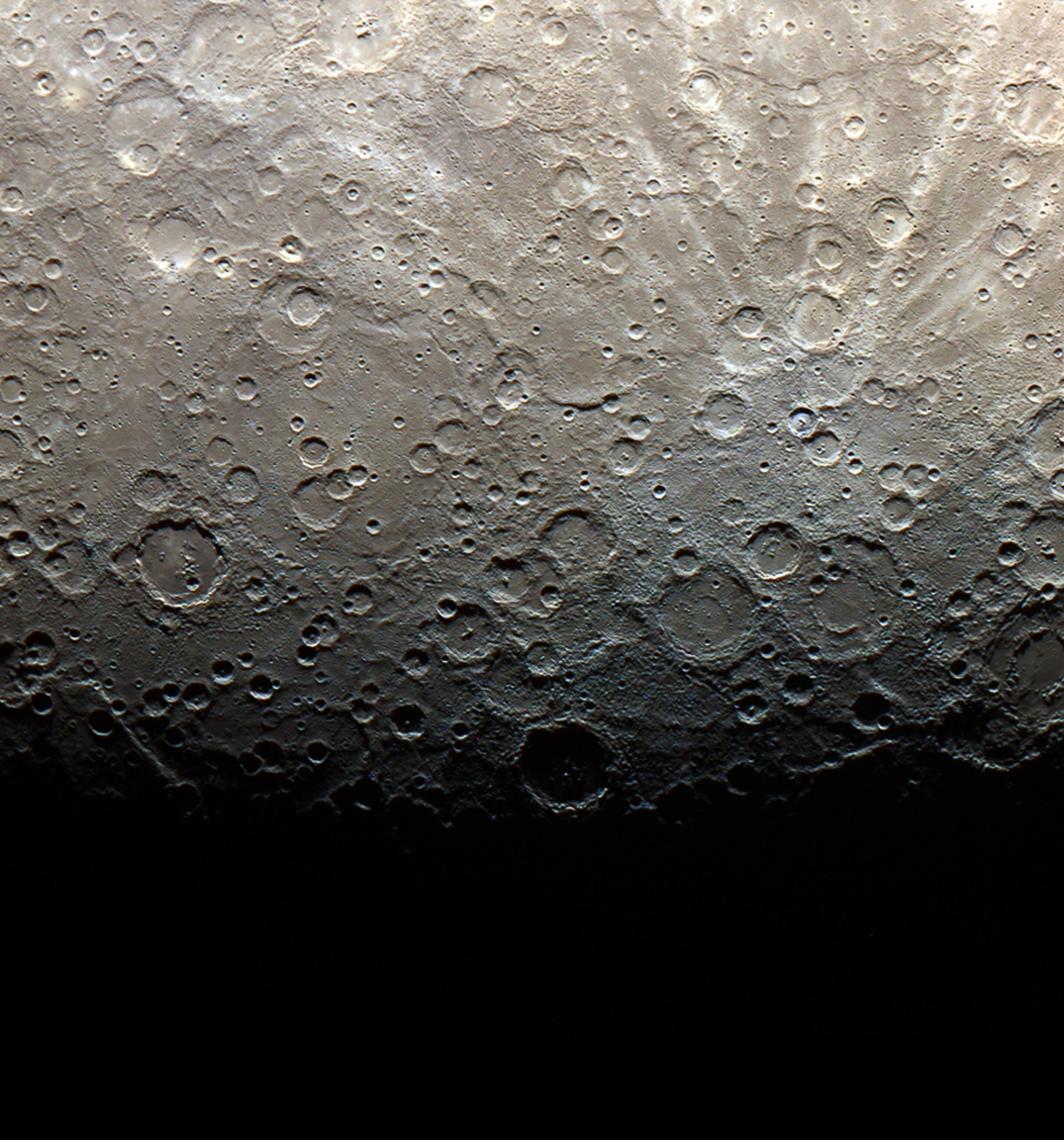 the border between the dark and light sides of Mercury