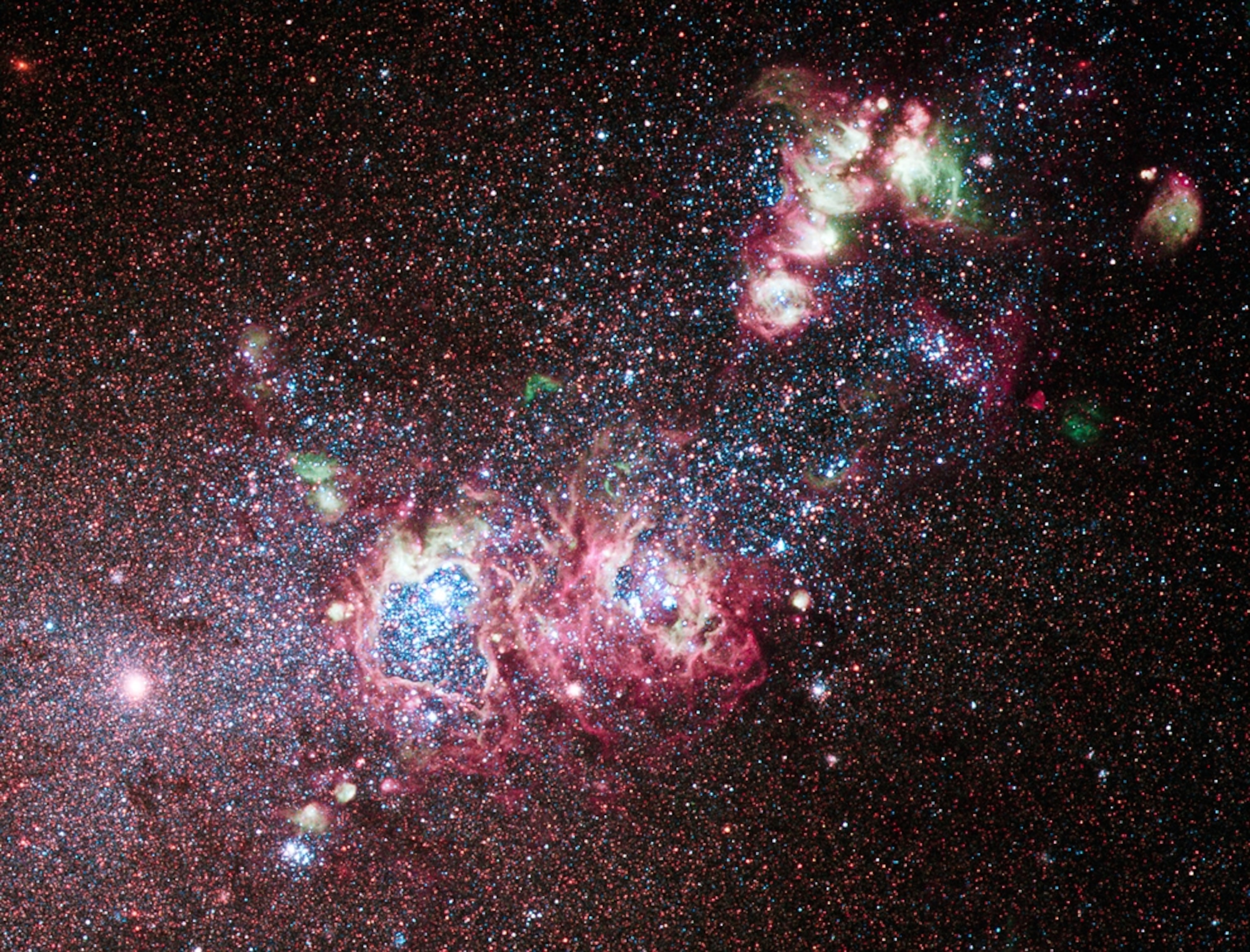 Hubble picture of the star-forming dwarf galaxy NGC 4214 for space pictures of the week