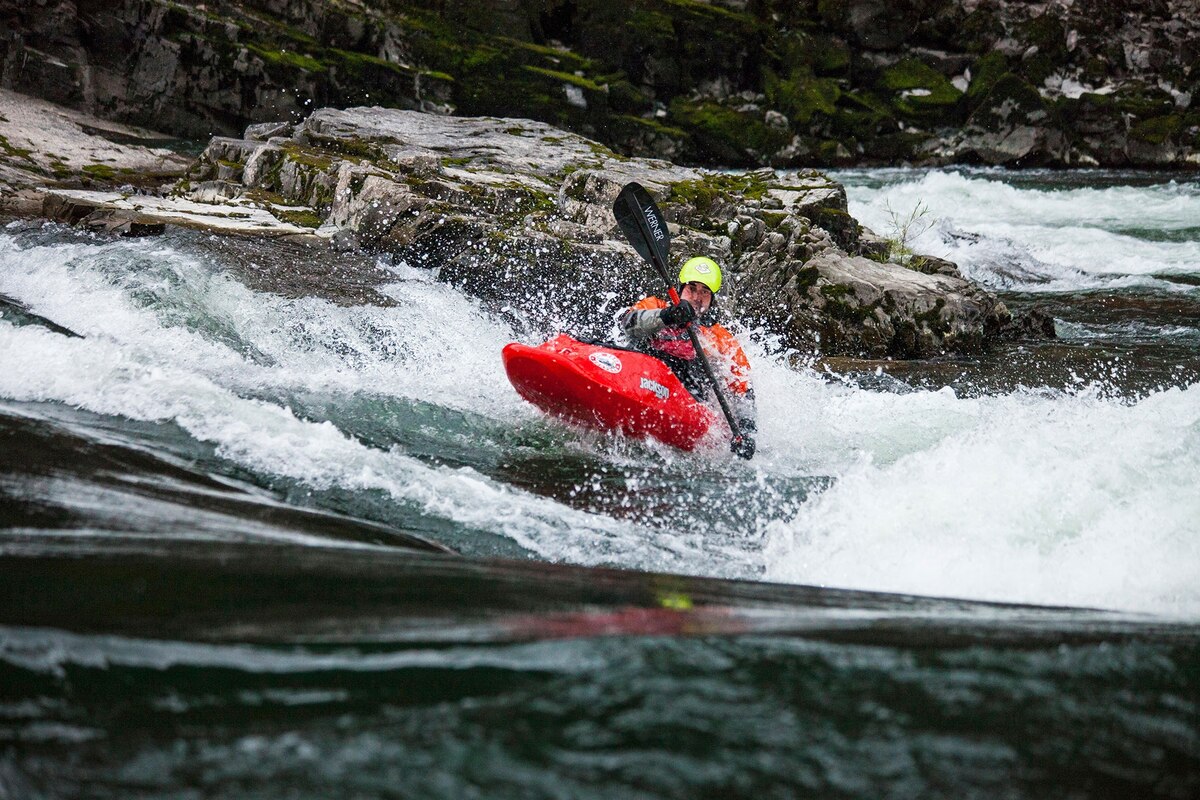 Kayak Where Rivers Converge in Missoula, Montana