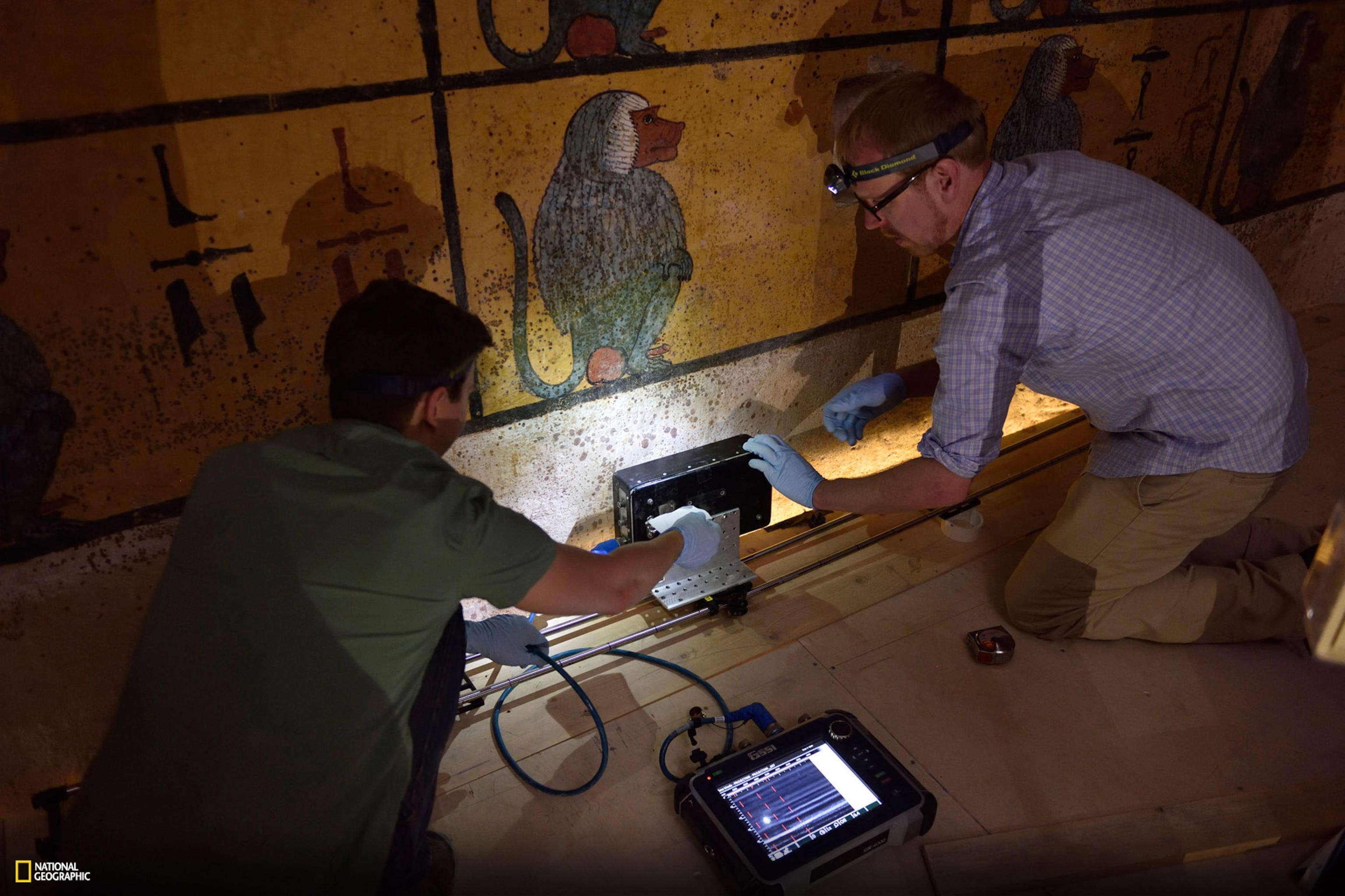 Exclusive Pictures From Inside the Scan of King Tut's Tomb