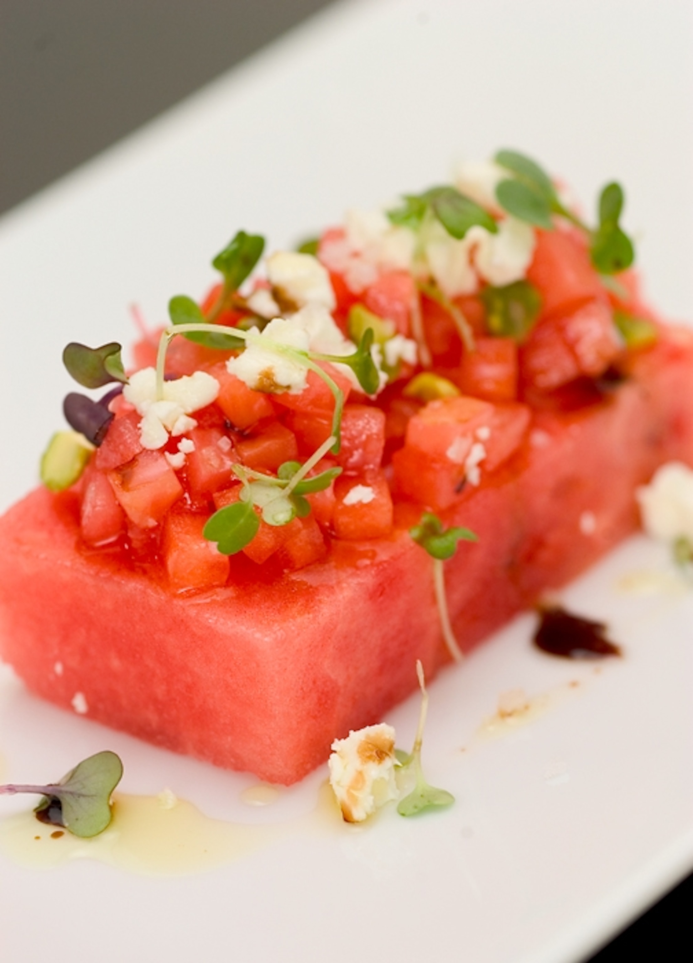 Watermelon with Feta Air