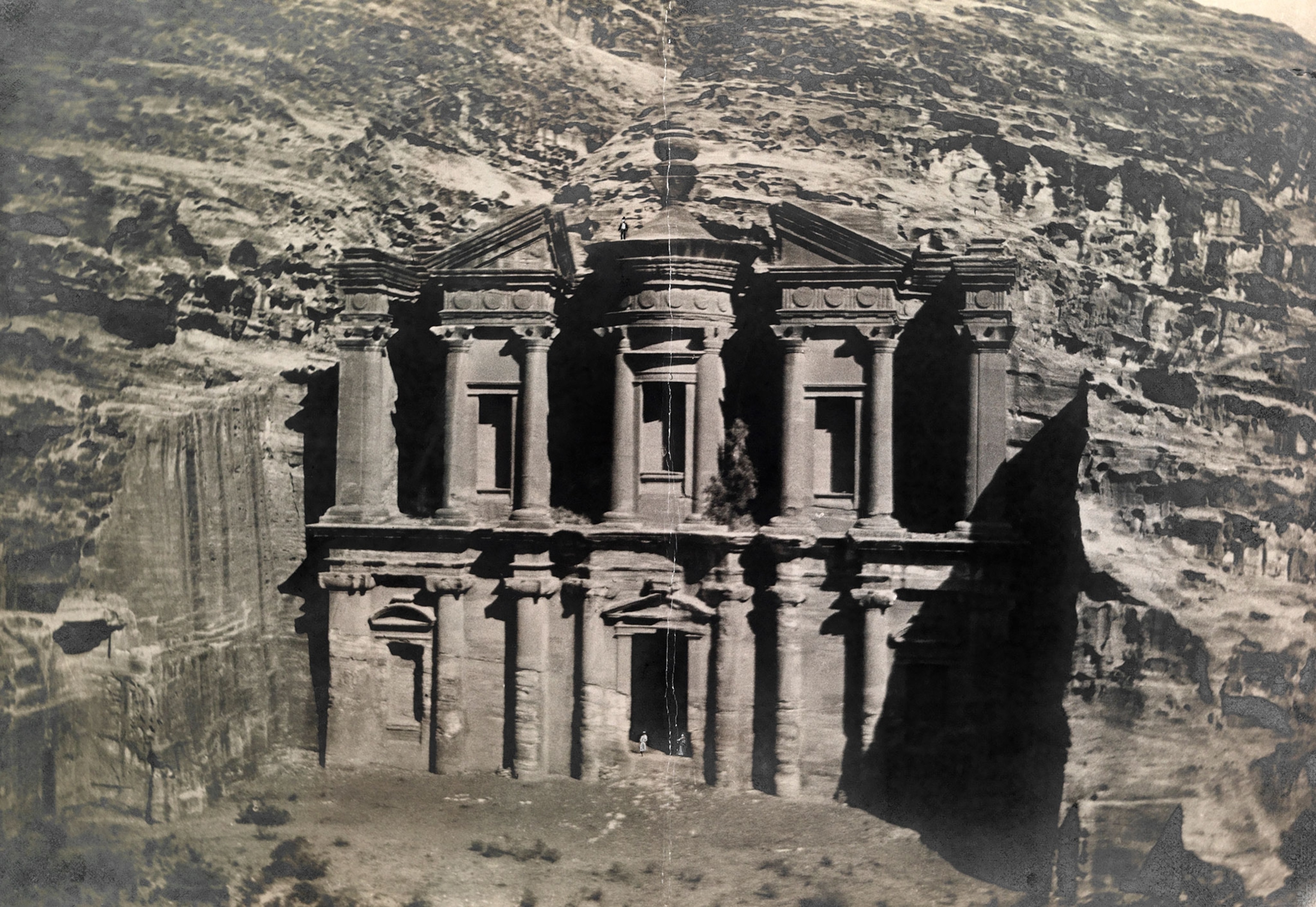 The hand-carved sandstone Dier, or Monastery, ruin at Petra.