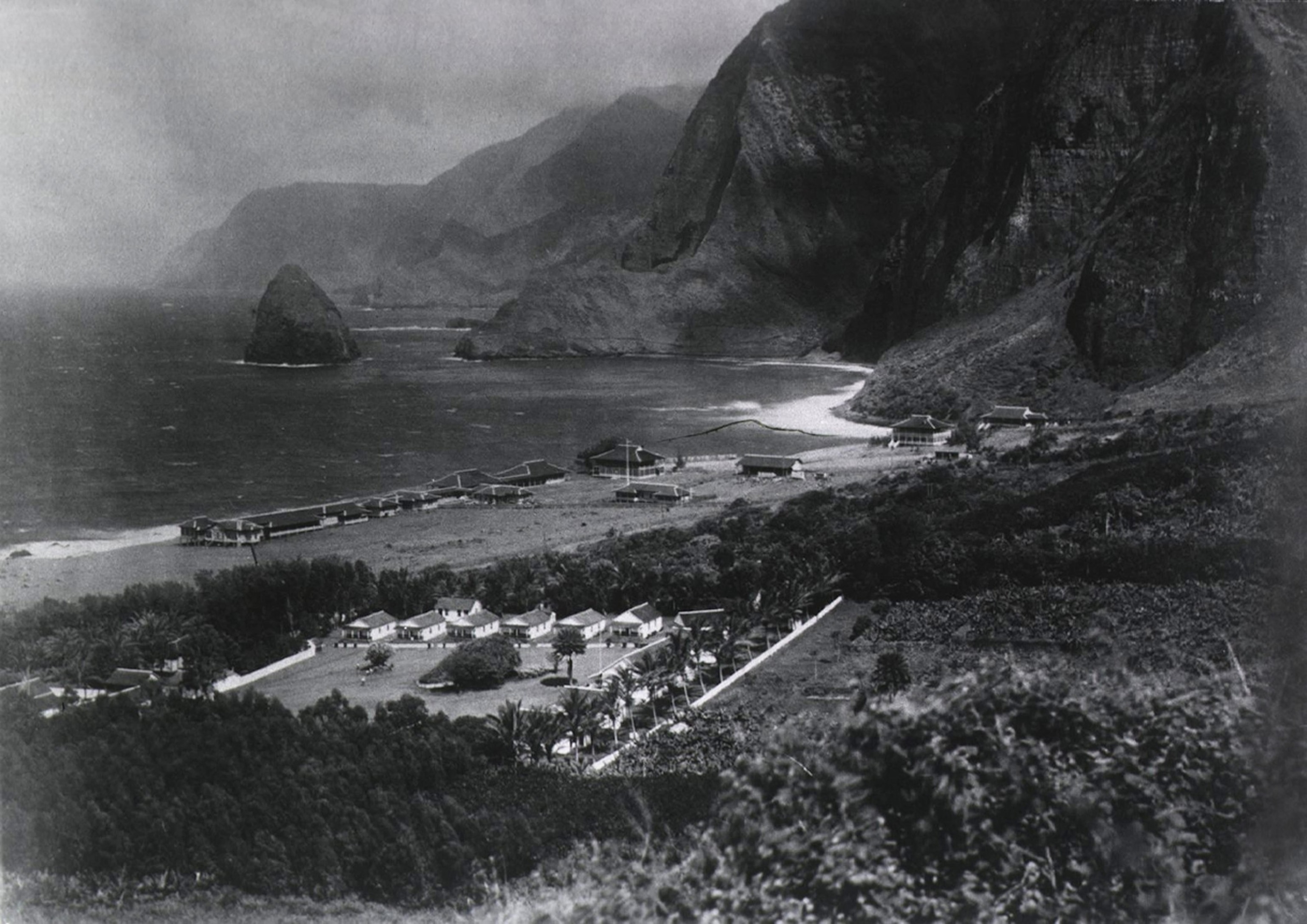 Leper Colony. The Kalawao Settlement, on the small Hawaiian island of Molokai,