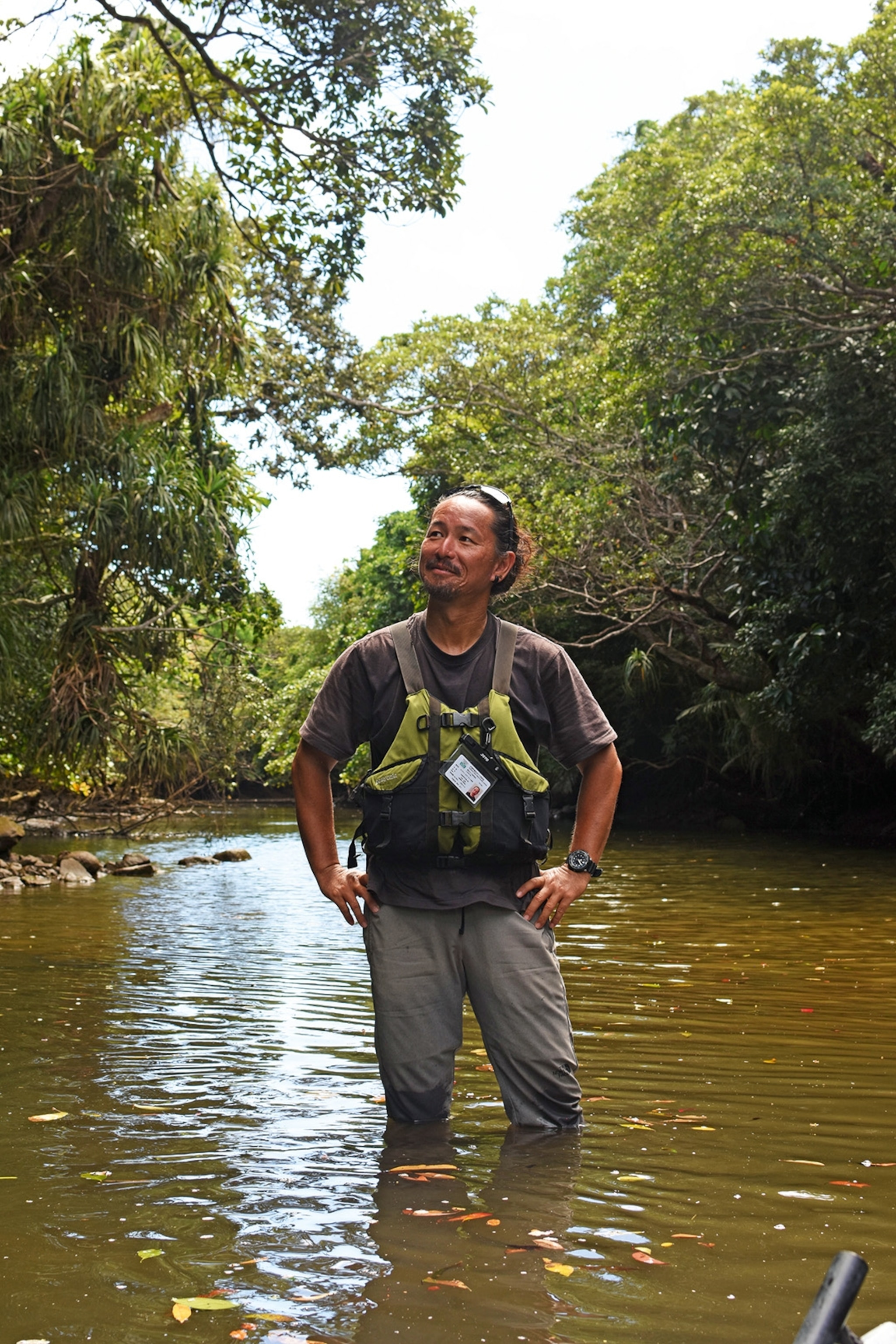 Kayaking guide Hiro in Iriomote.