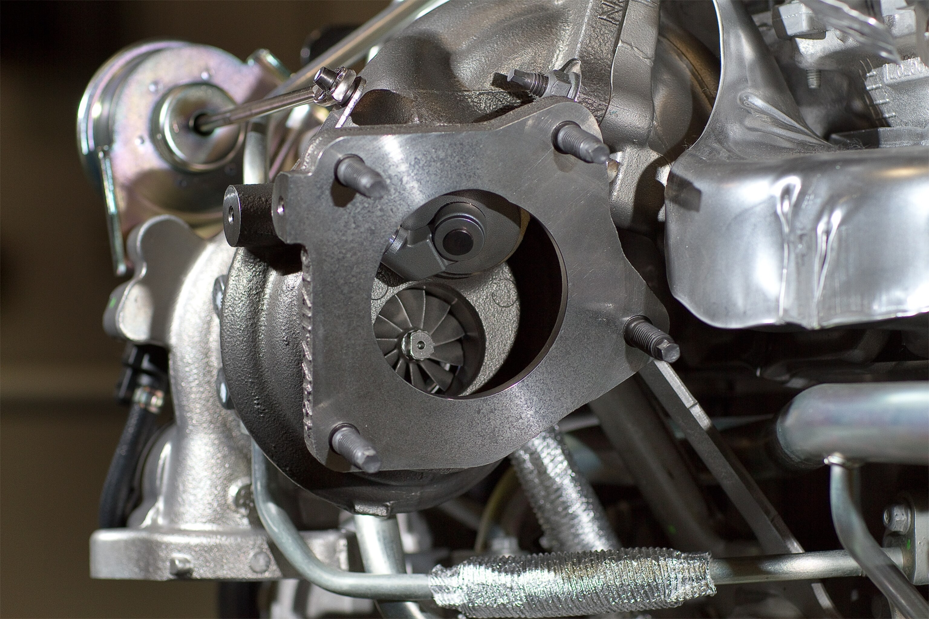 Engine picture - a GM Ecotec 2.0L turbo engine with direct injection