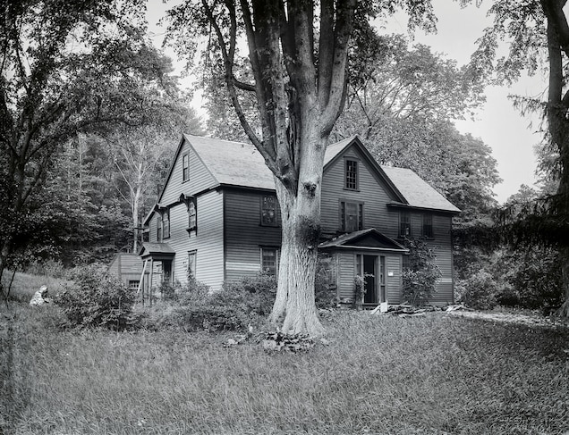 Orchard House, the Alcott family home in Concord, Massachusetts, in an undated photograph, is where Louisa May Alcott wrote Little Women in 1868 and provided the story’s setting.