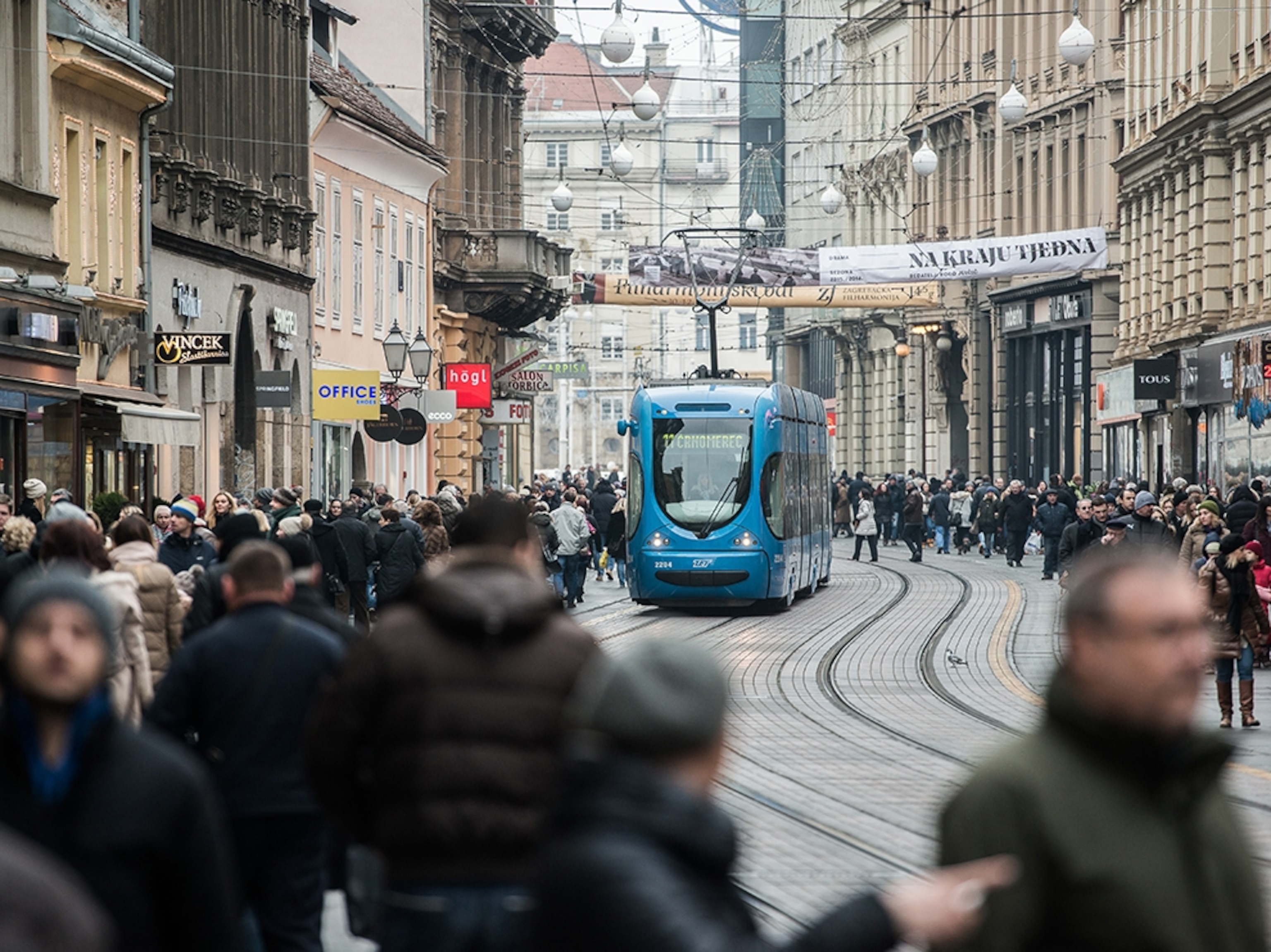 Ilica street in Zagreb, Croatia