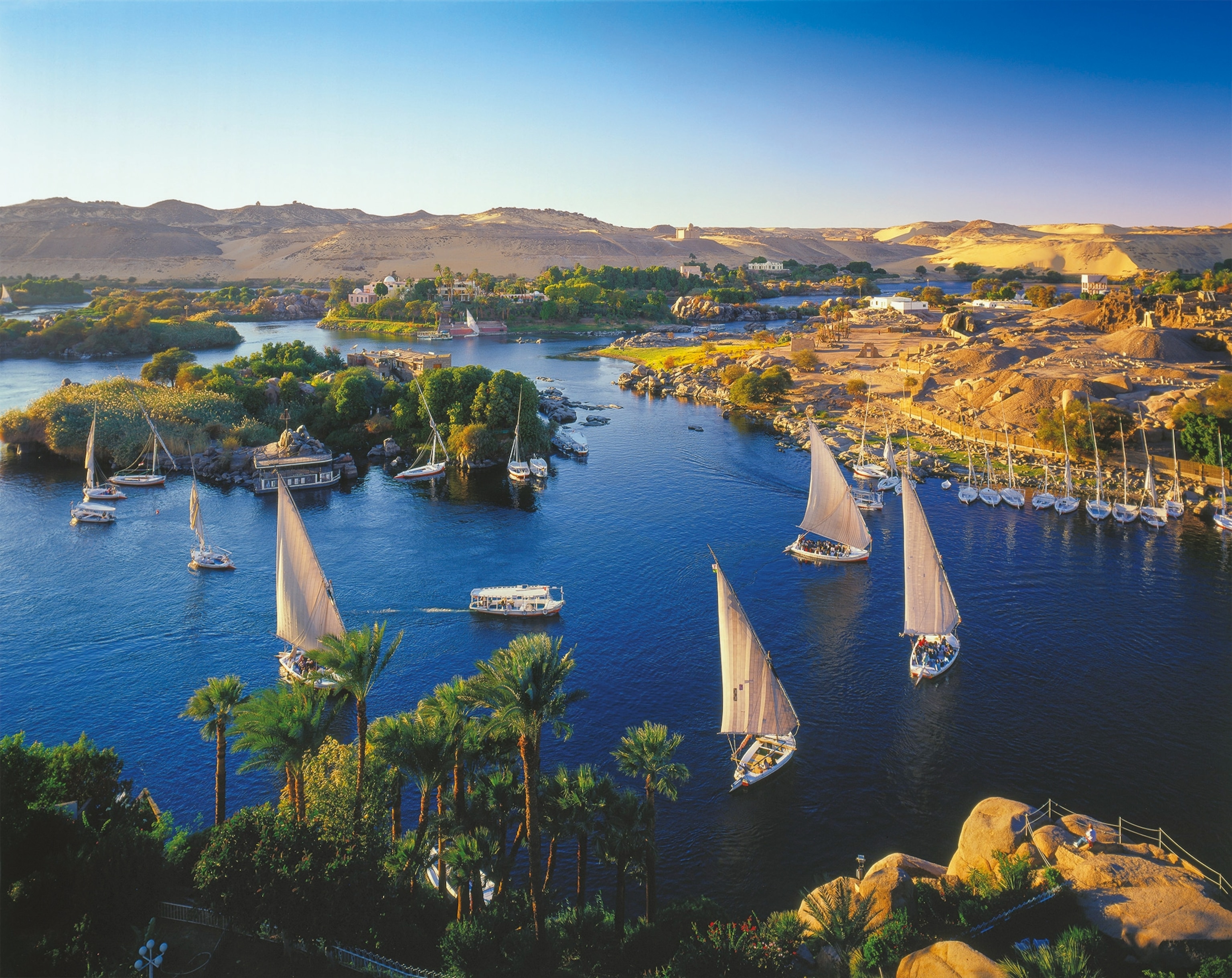Aswan’s Elephantine Island is pictured.