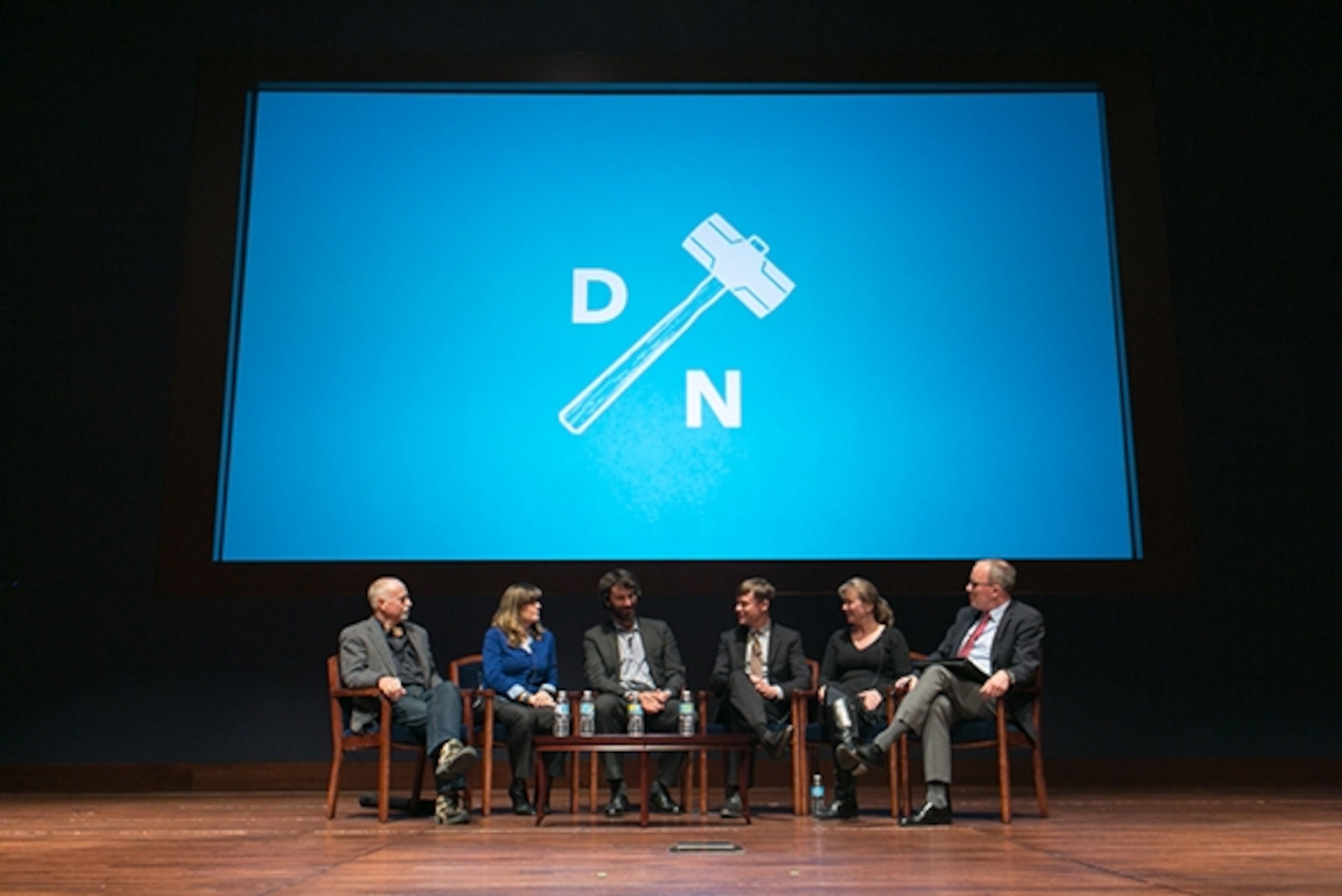 U.S. Senator Al Franken hosted a screening of DamNation on Capitol Hill in Washington DC, followed by a panel with economist Jim Waddell, Economist, U.S. Army Corps of Engineers (Ret.); Leda Huta, Executive Director, Endangered Species Coalition; Matt Stoecker, Fish Biologist and Producer, DamNation; Travis Rummel, Co-Director and Producer, DamNation; Sam Mace, Inland Northwest Director, Save Our Wild Salmon Coalition; and moderator Chris Johns, Chief Content Officer, National Geographic; Photograph by Erin Feinblatt