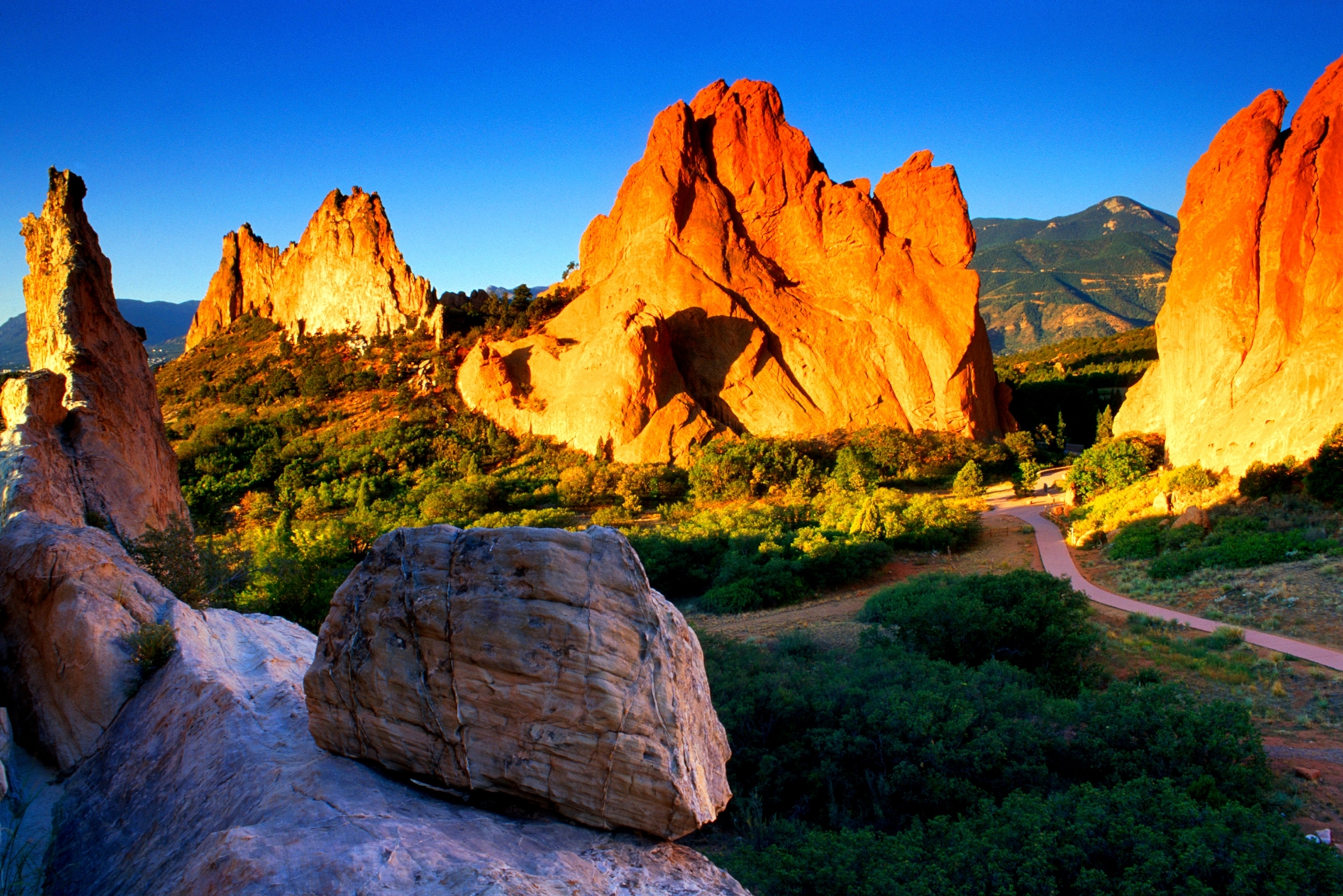 the Garden of the Gods in Colorado Springs, Colorado