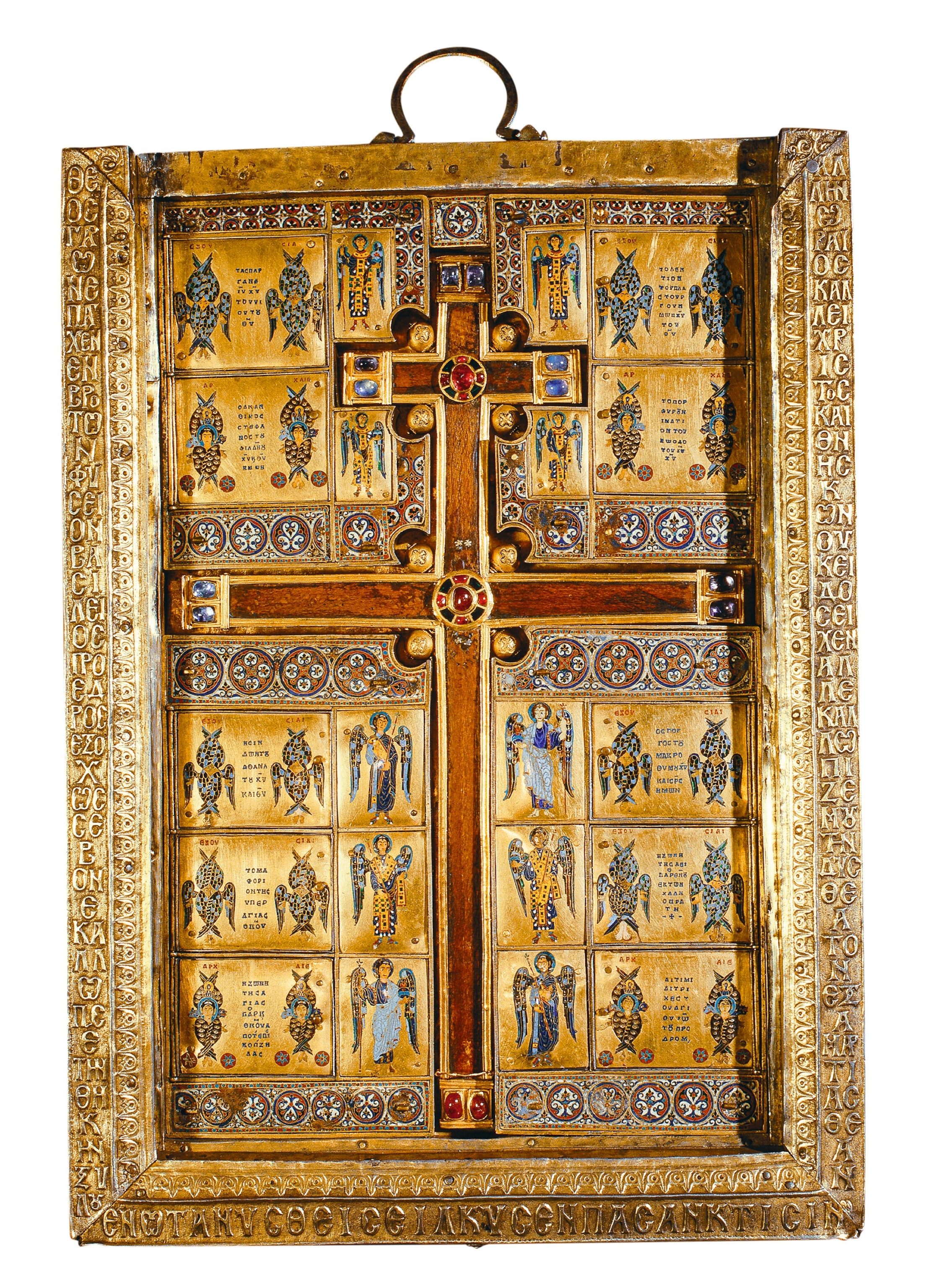 Reliquary of the True Cross (interior) is pictured.