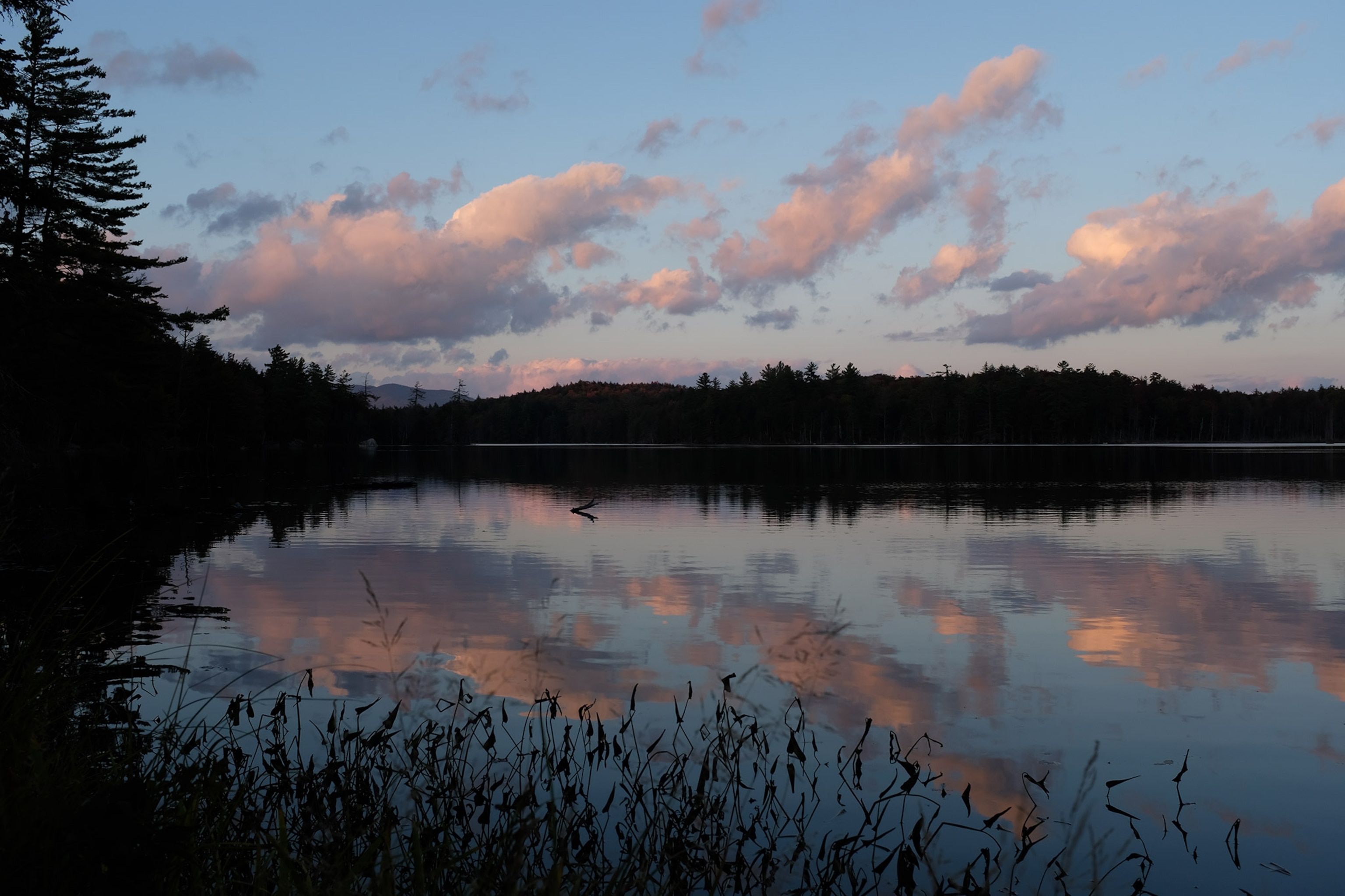 a September sunset over Stephens Pond in the Blue Ridge Wilderness