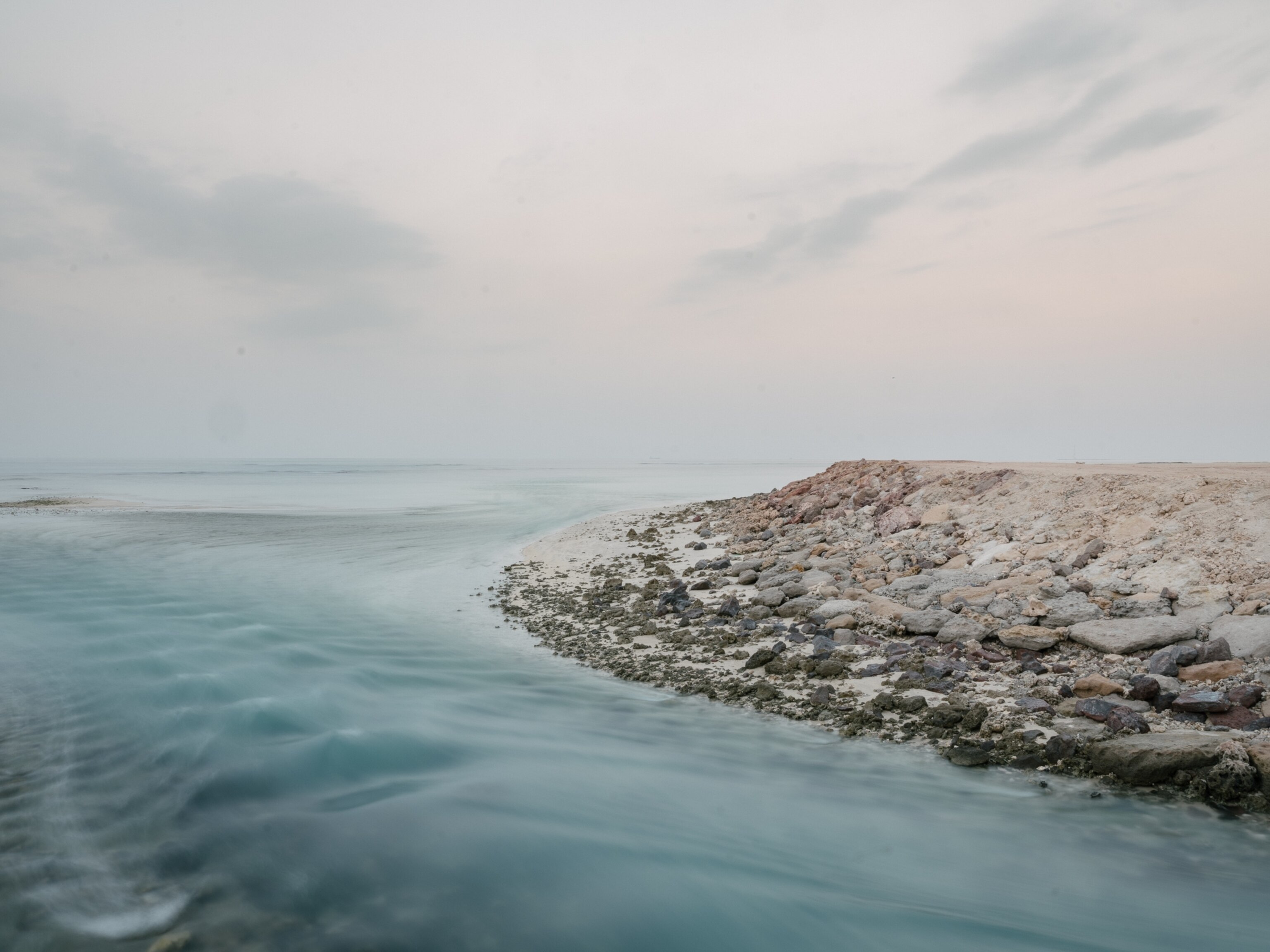 the Arabian sea at the Sir Bani Yas Island in in Abu Dhabi, United Arab Emirates