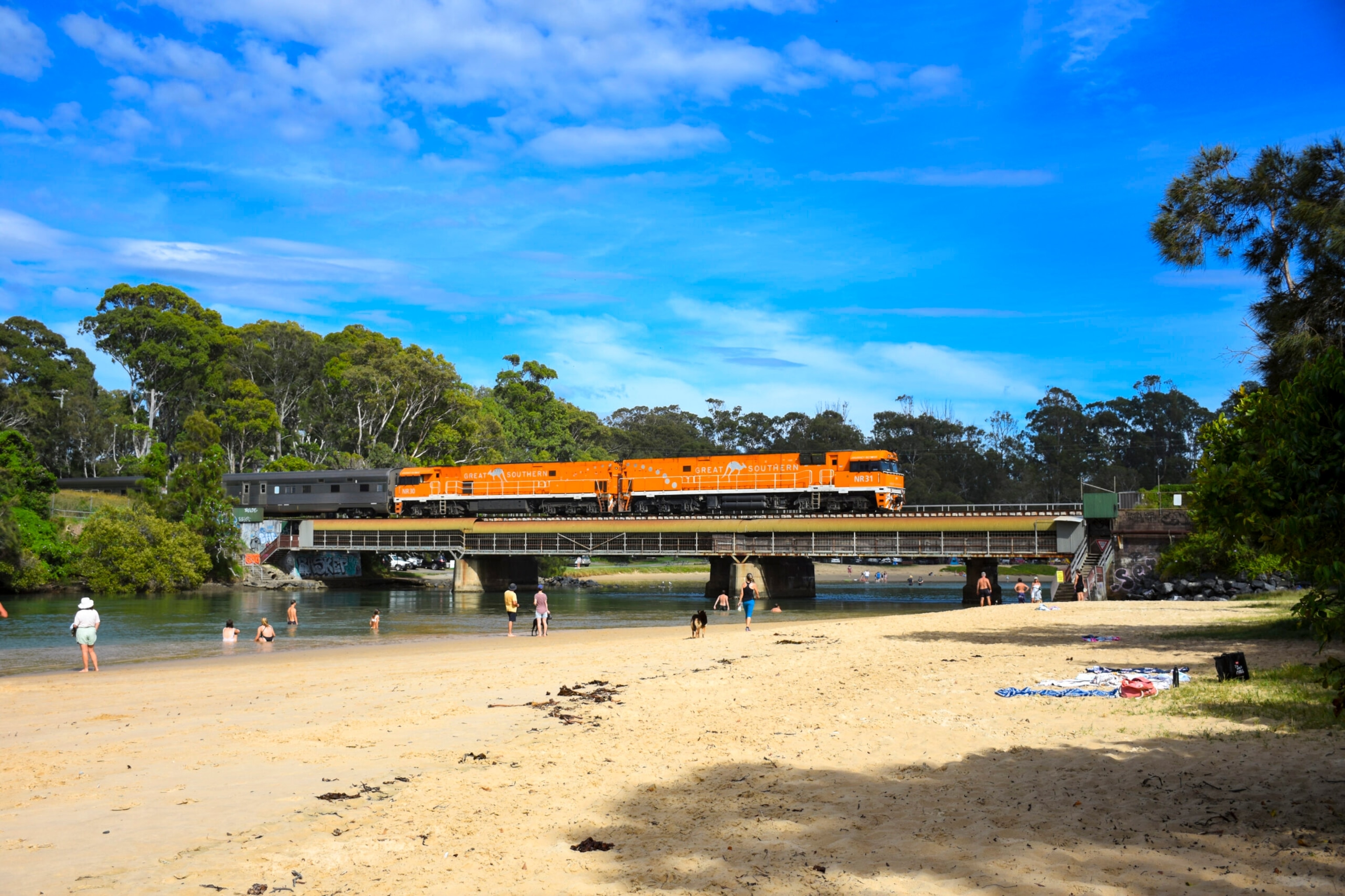 Great Southern Railway crossing Boambee Creek