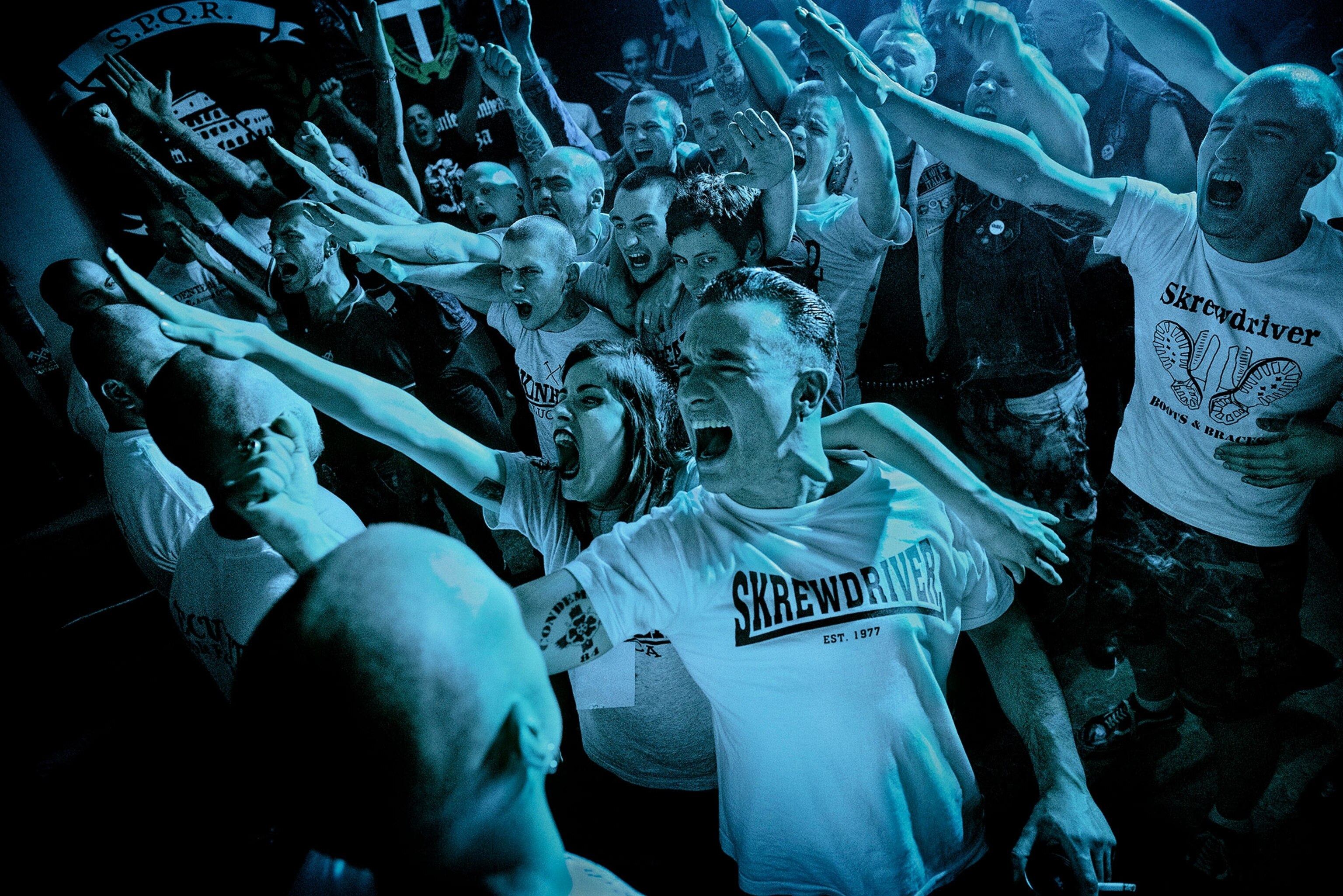 a far right rock concert in Rome