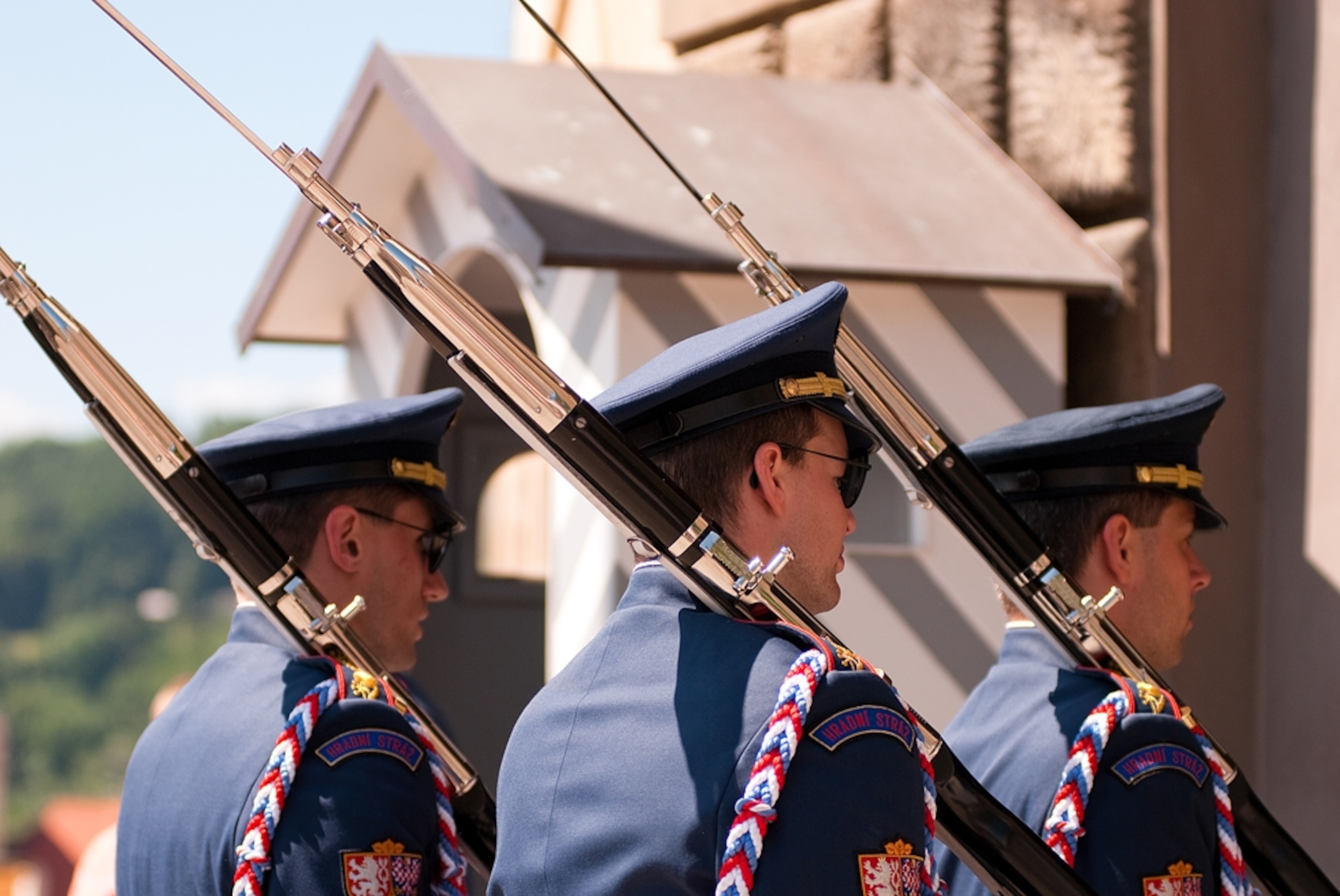 Changing of the guards at Prague Castle