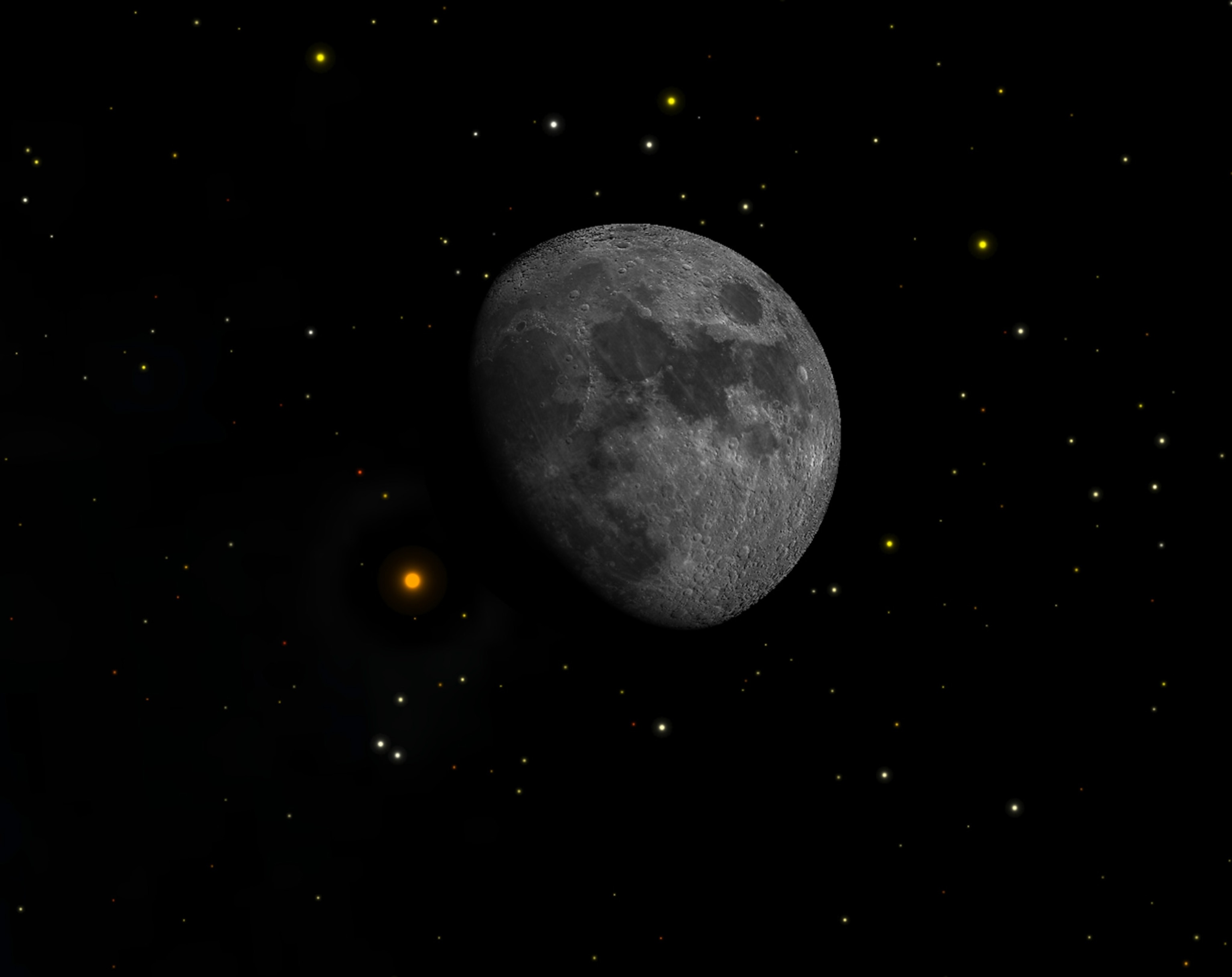 the moon glides through Taurus