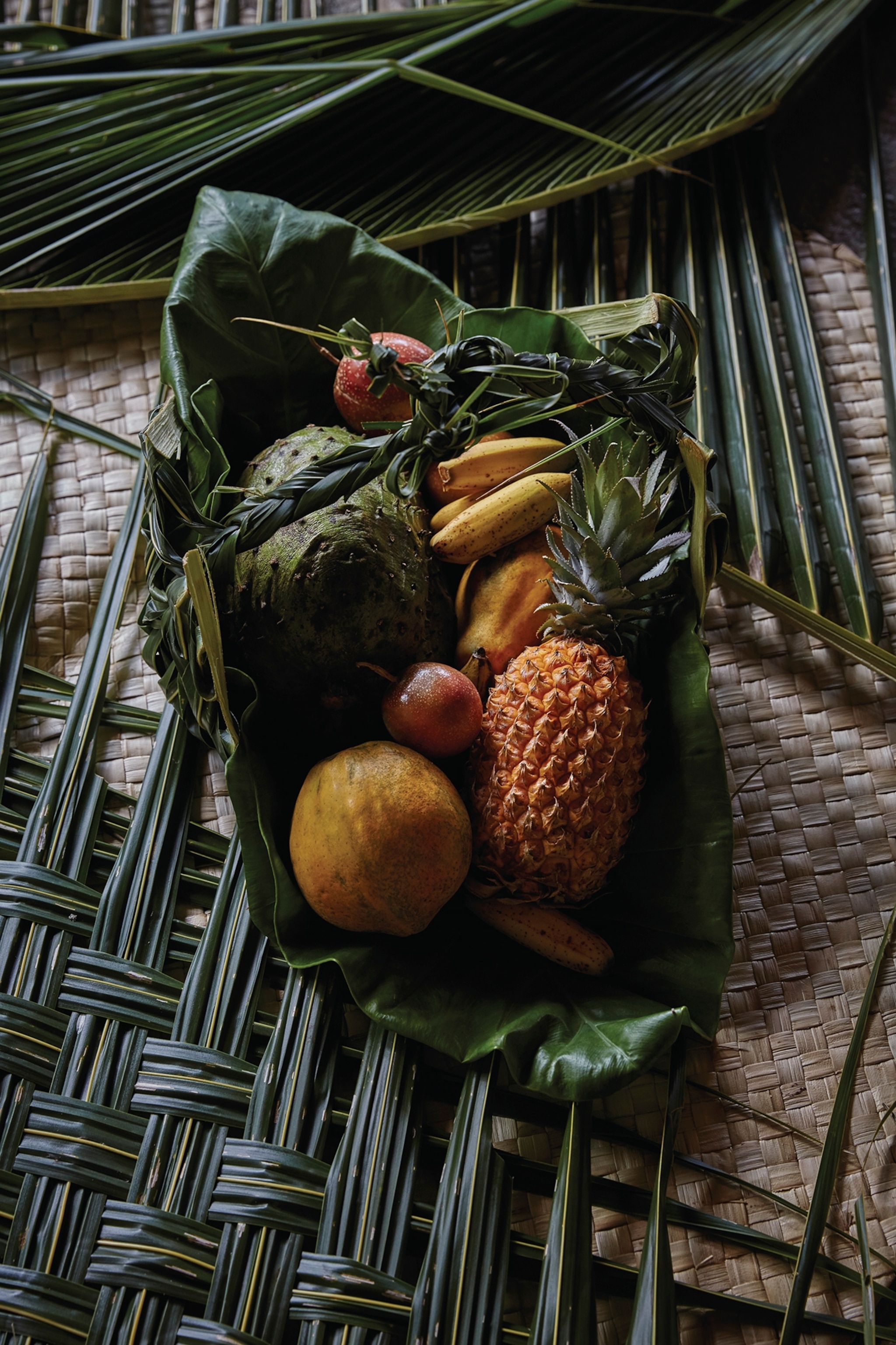 Hand made fruit basket, Fiji