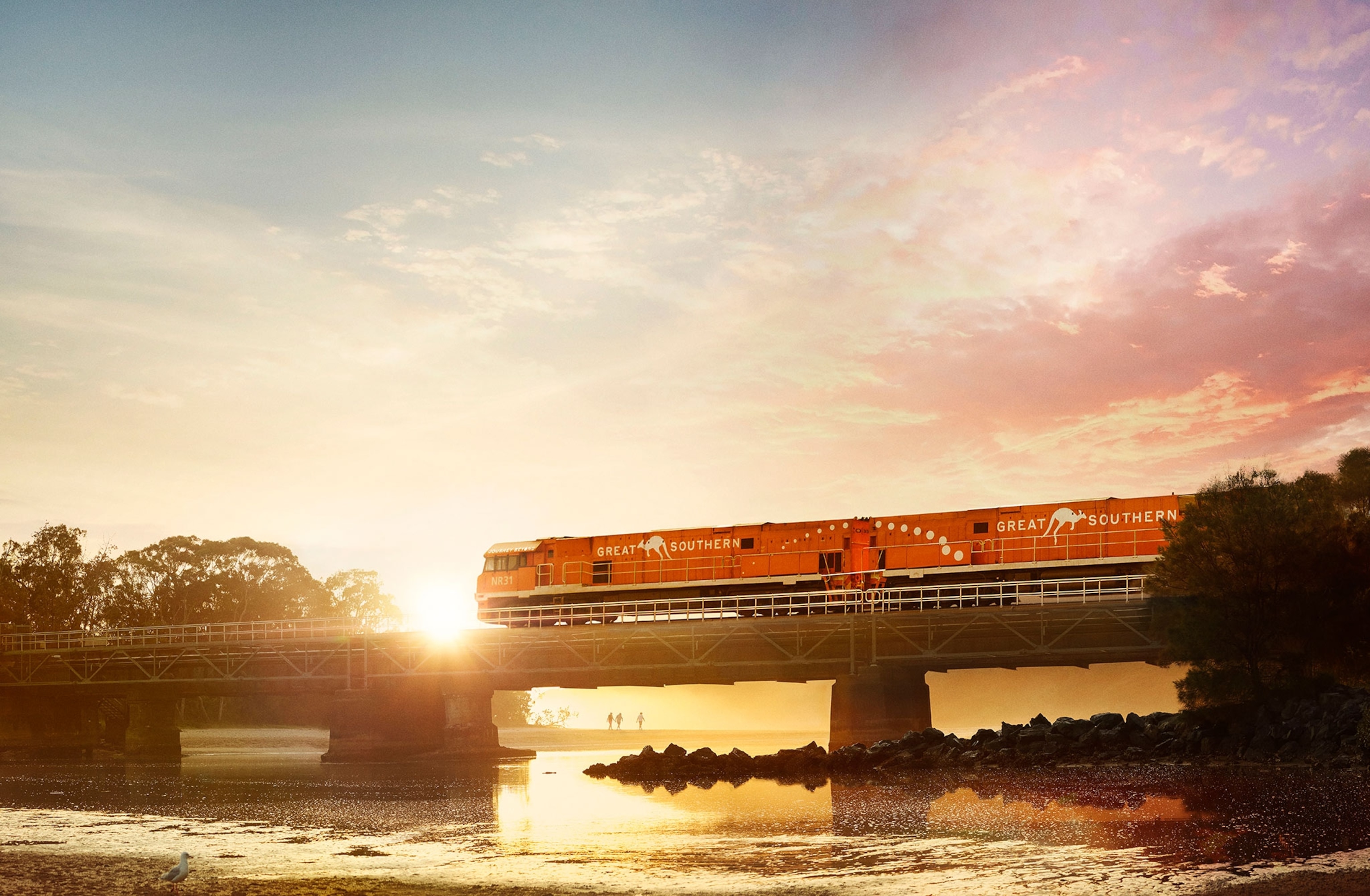 The Great Southern train route is a three-day trip that traverses the Australian Outback.