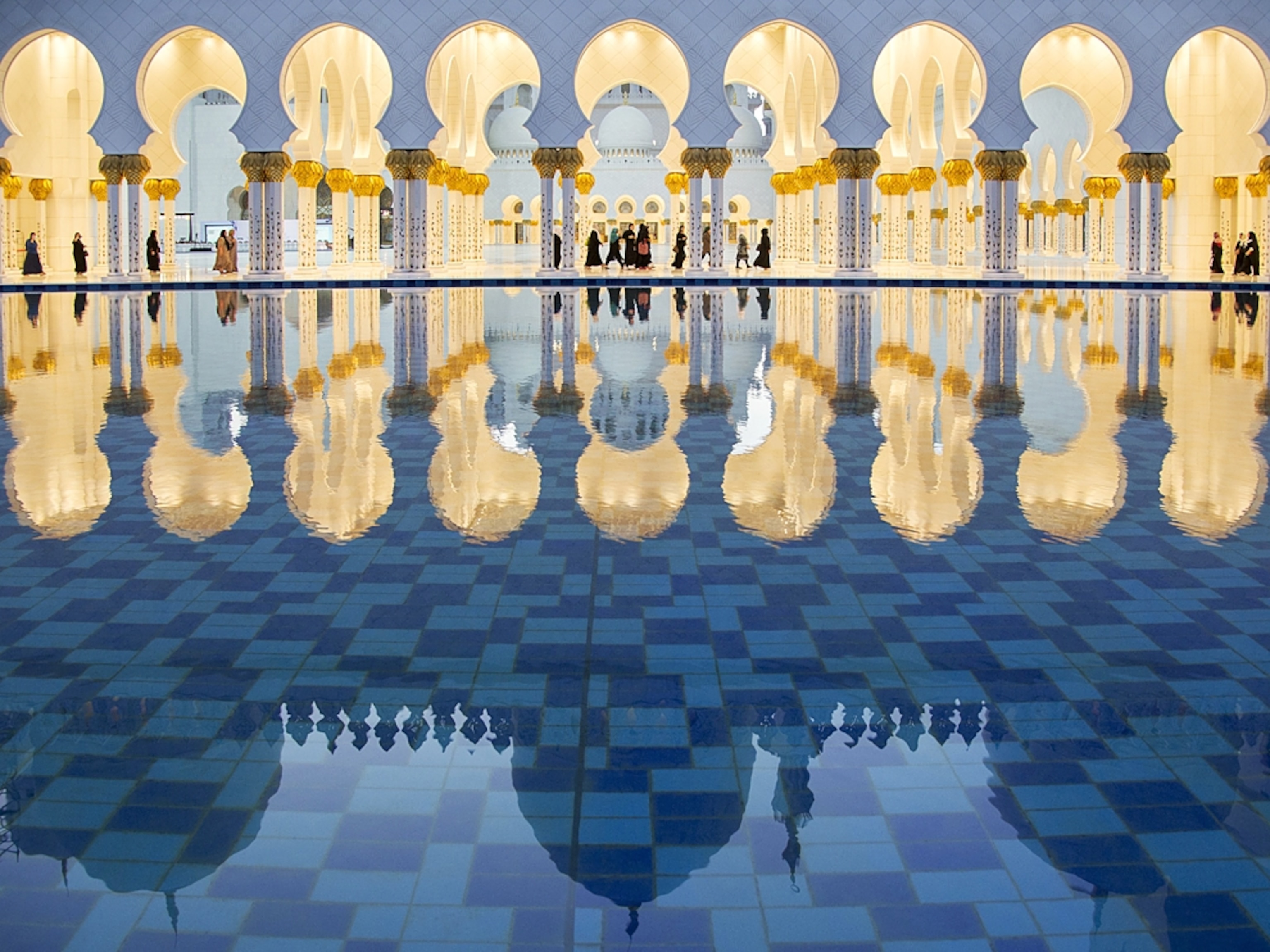 reflections at Sheikh Zayed Grand Mosque, Abu Dhabi