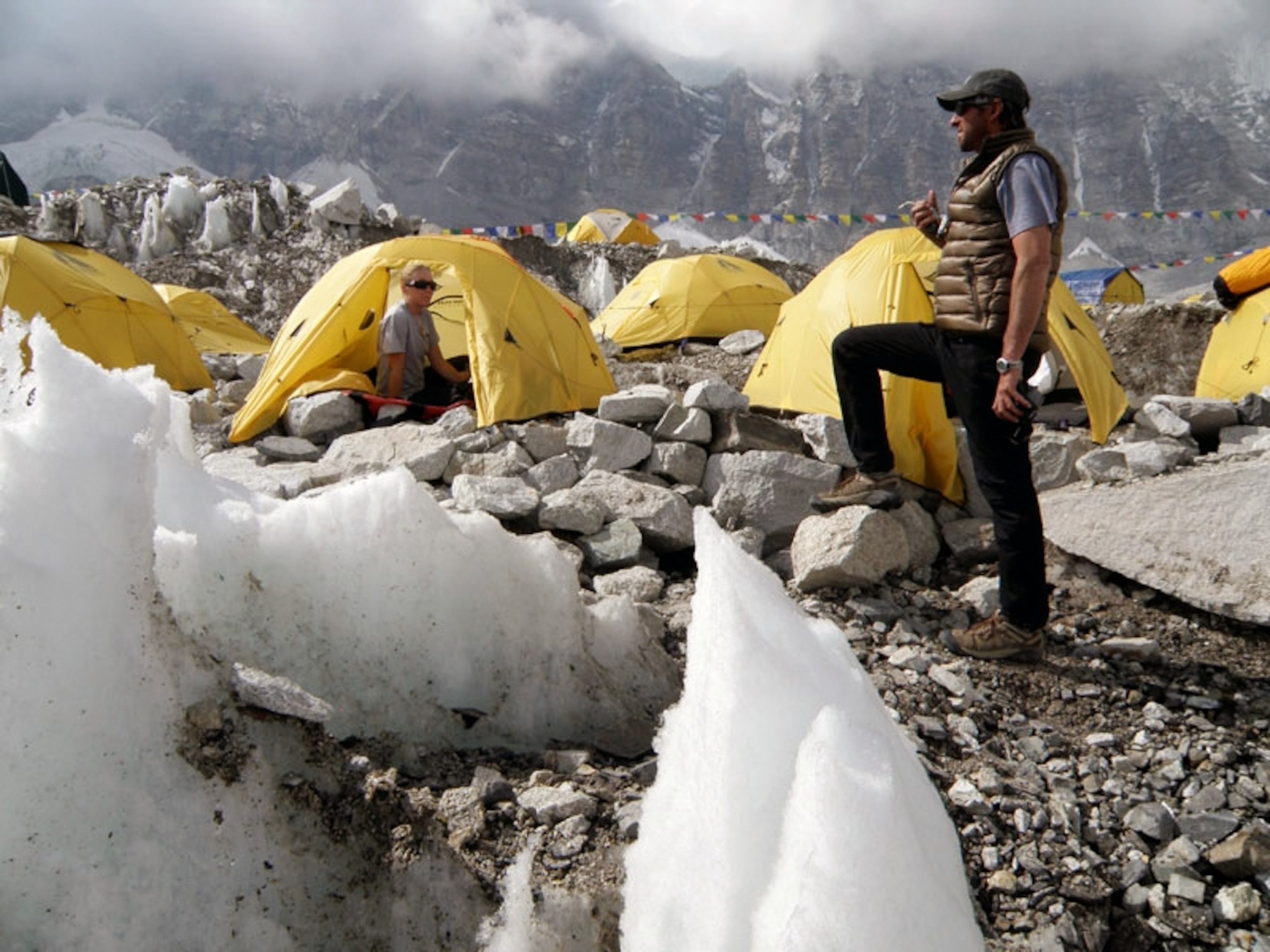 Dave Hahn discusses an Everest climb up to Camp 1 Erica Dohring