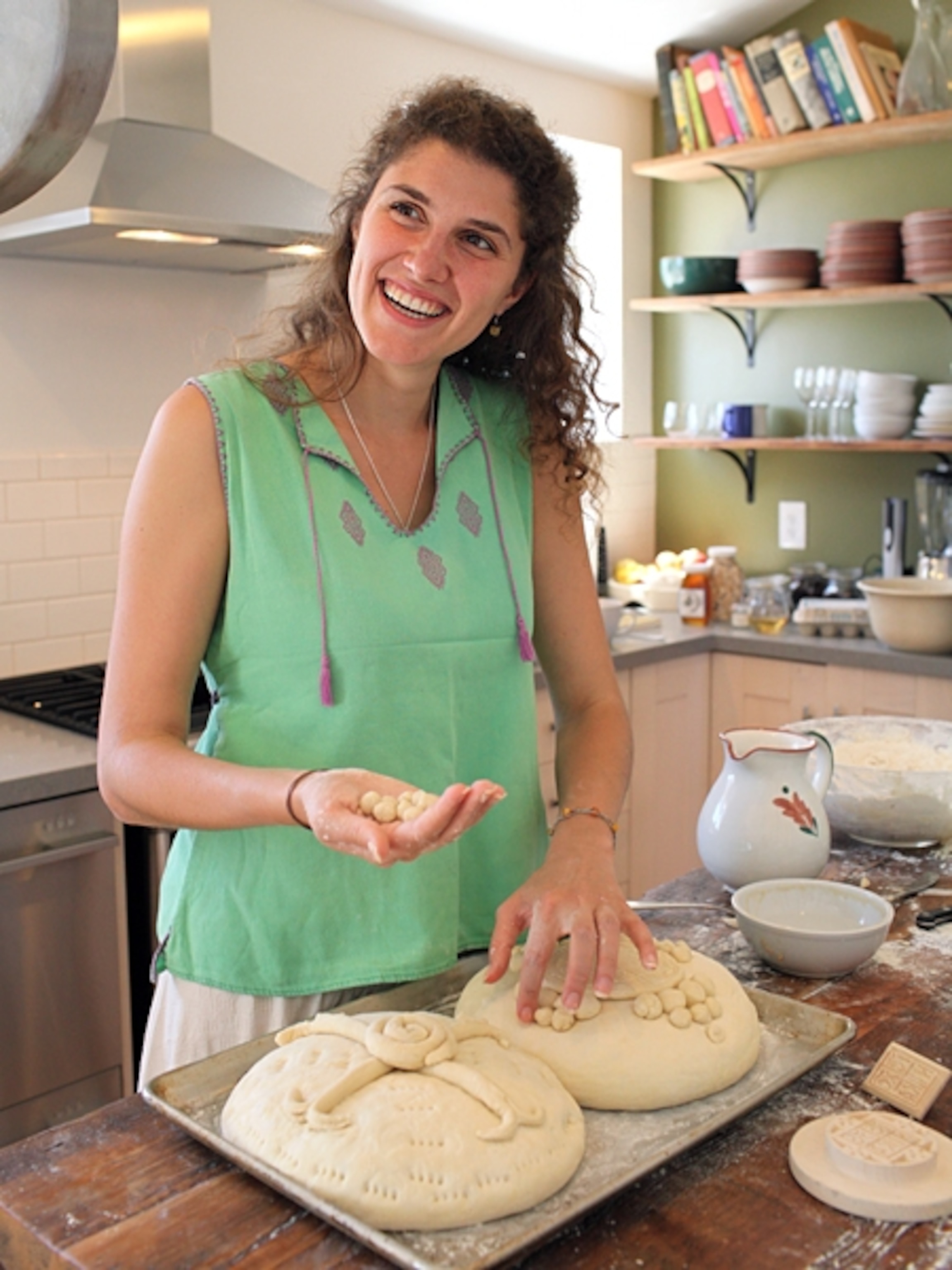Nadezhda Savova baking bread