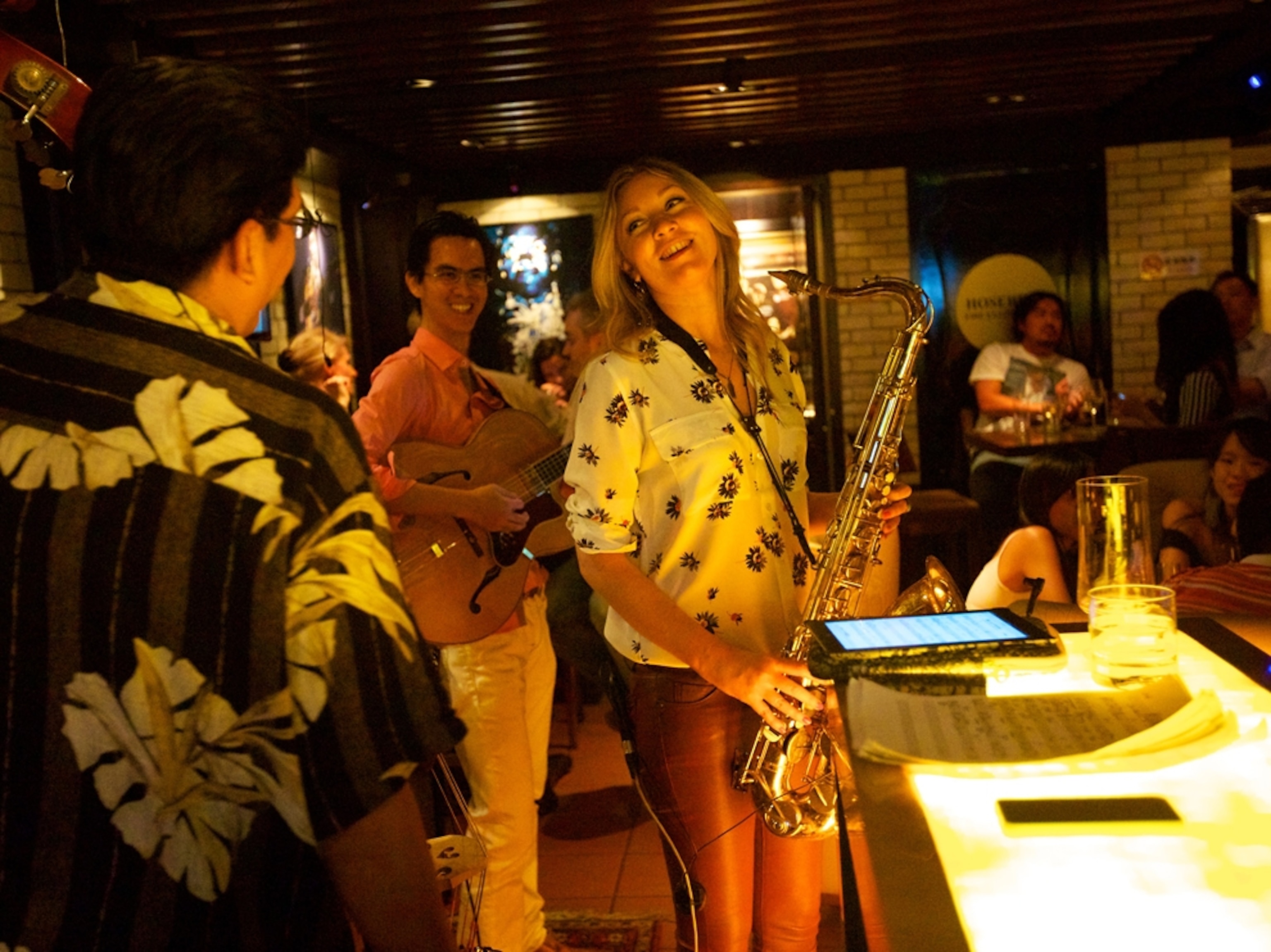 a jazz band in Singapore club