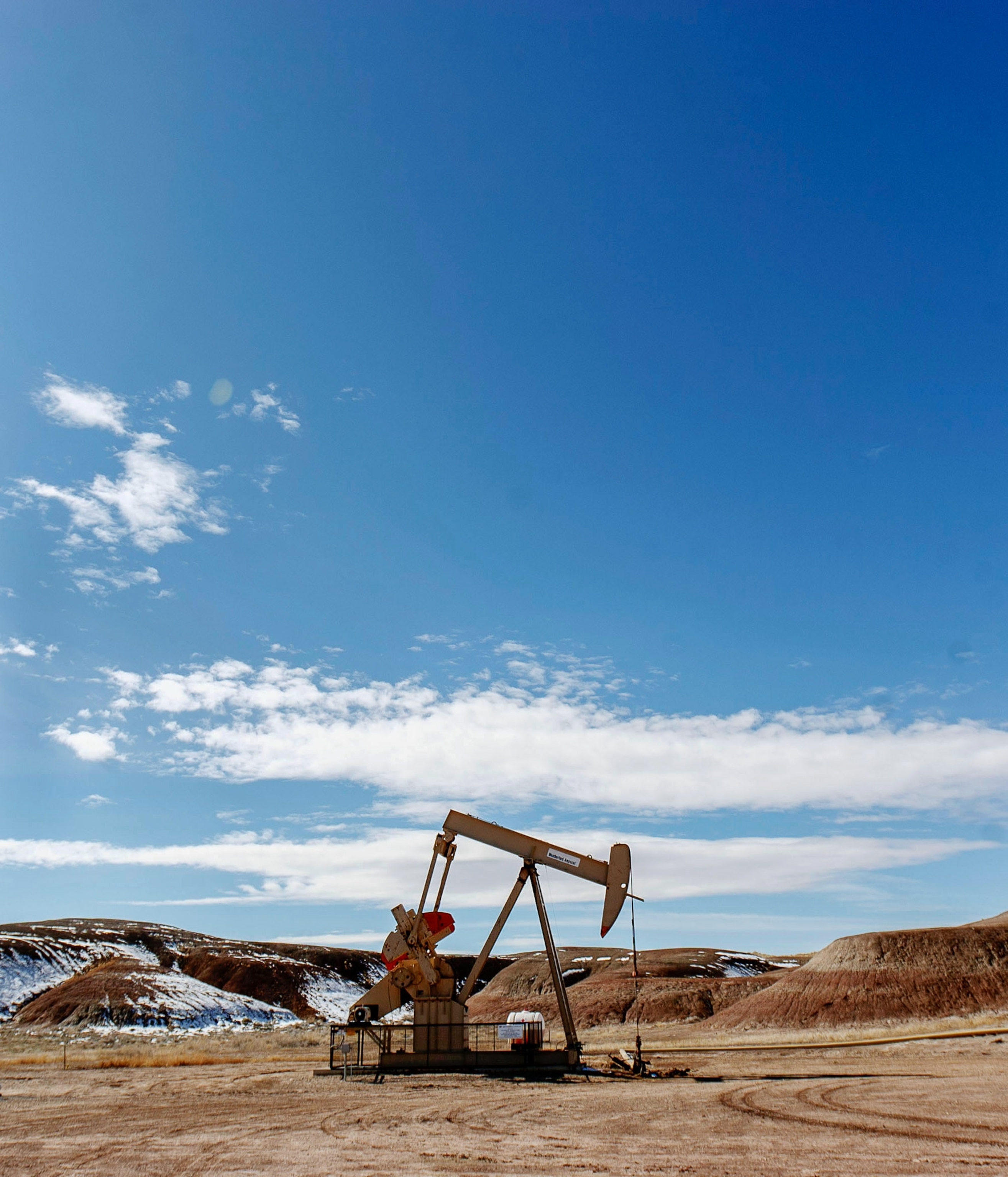 an oil field in Vernal, Utah
