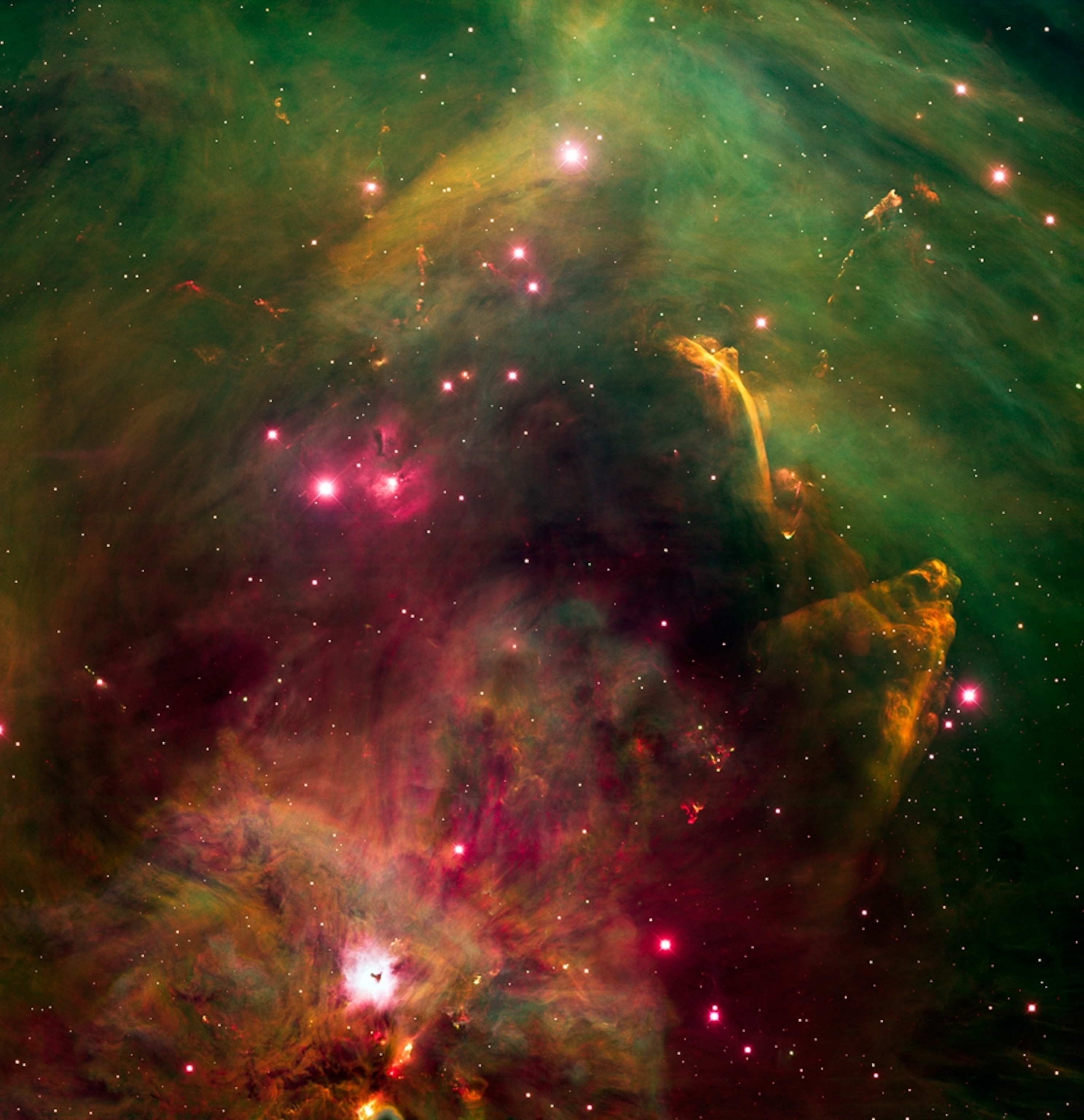 a star-forming region in the Orion nebula