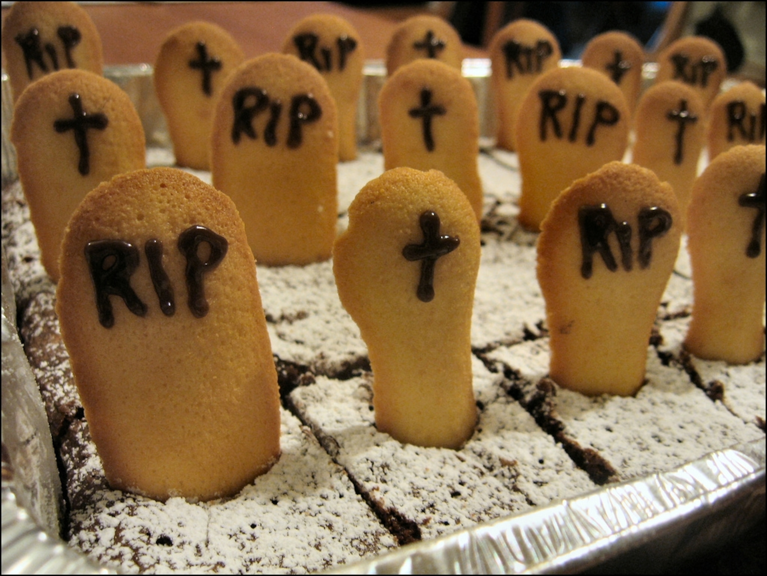 chocolate Halloween brownies.