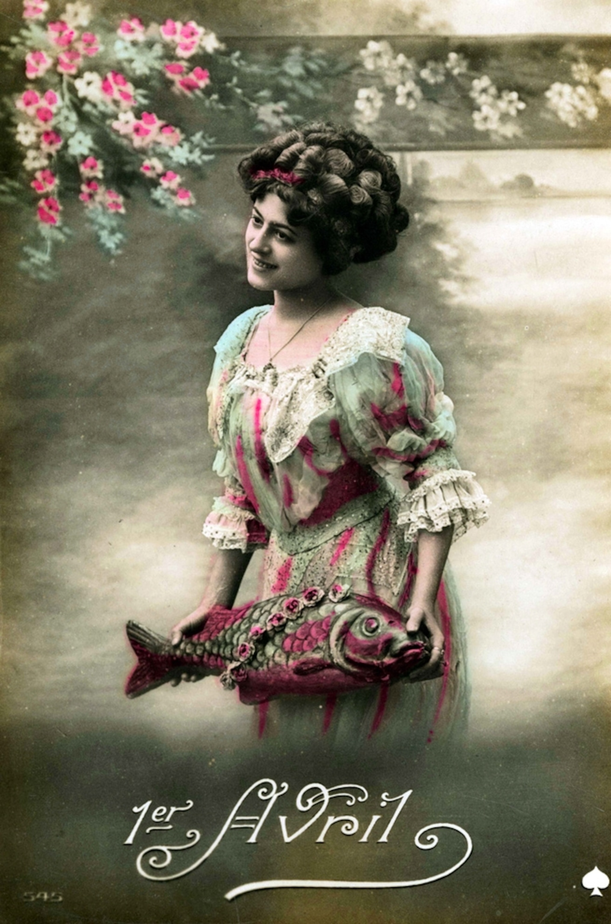 An April Fools' day postcard.