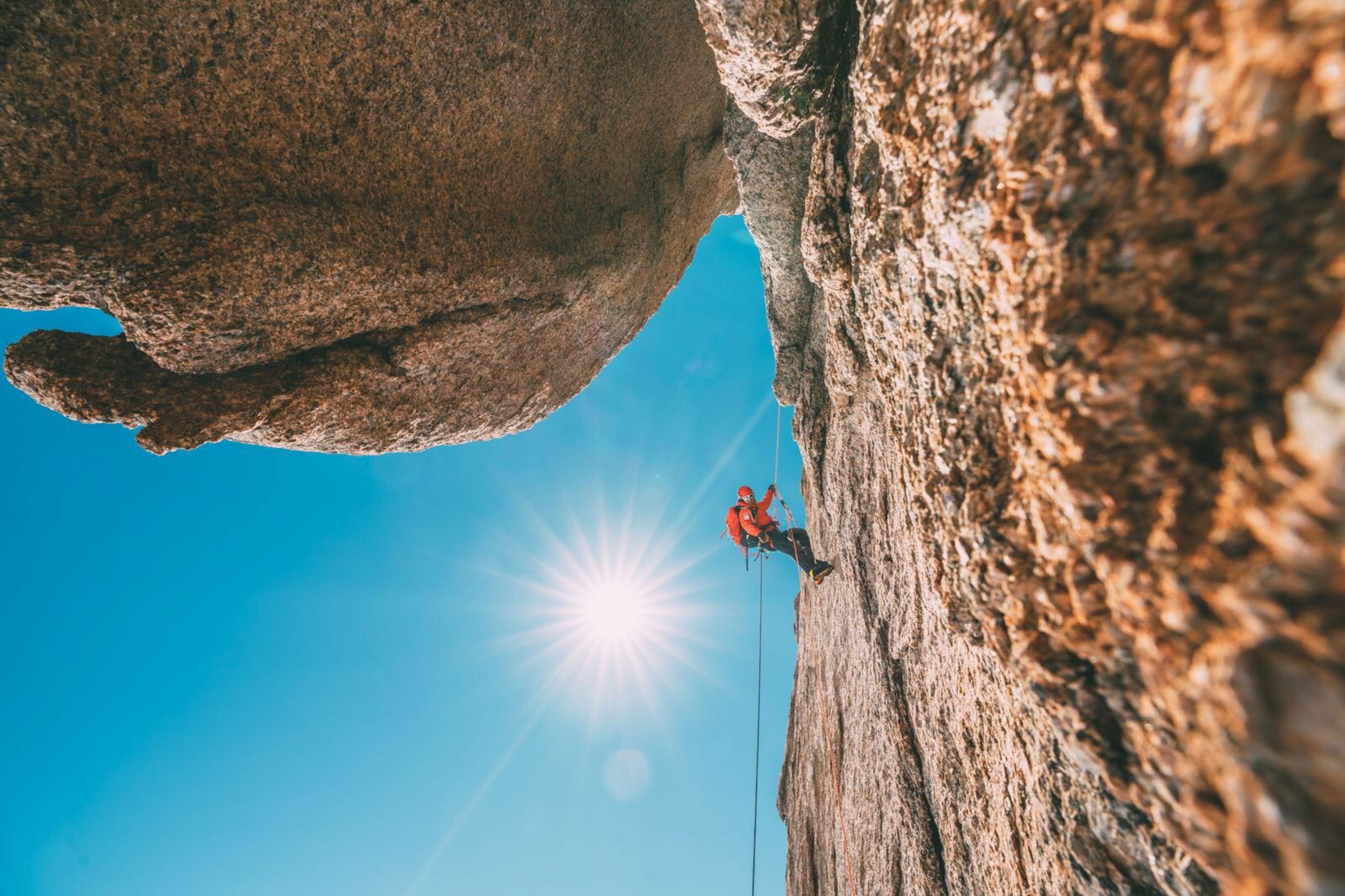 a climber in Antarctica