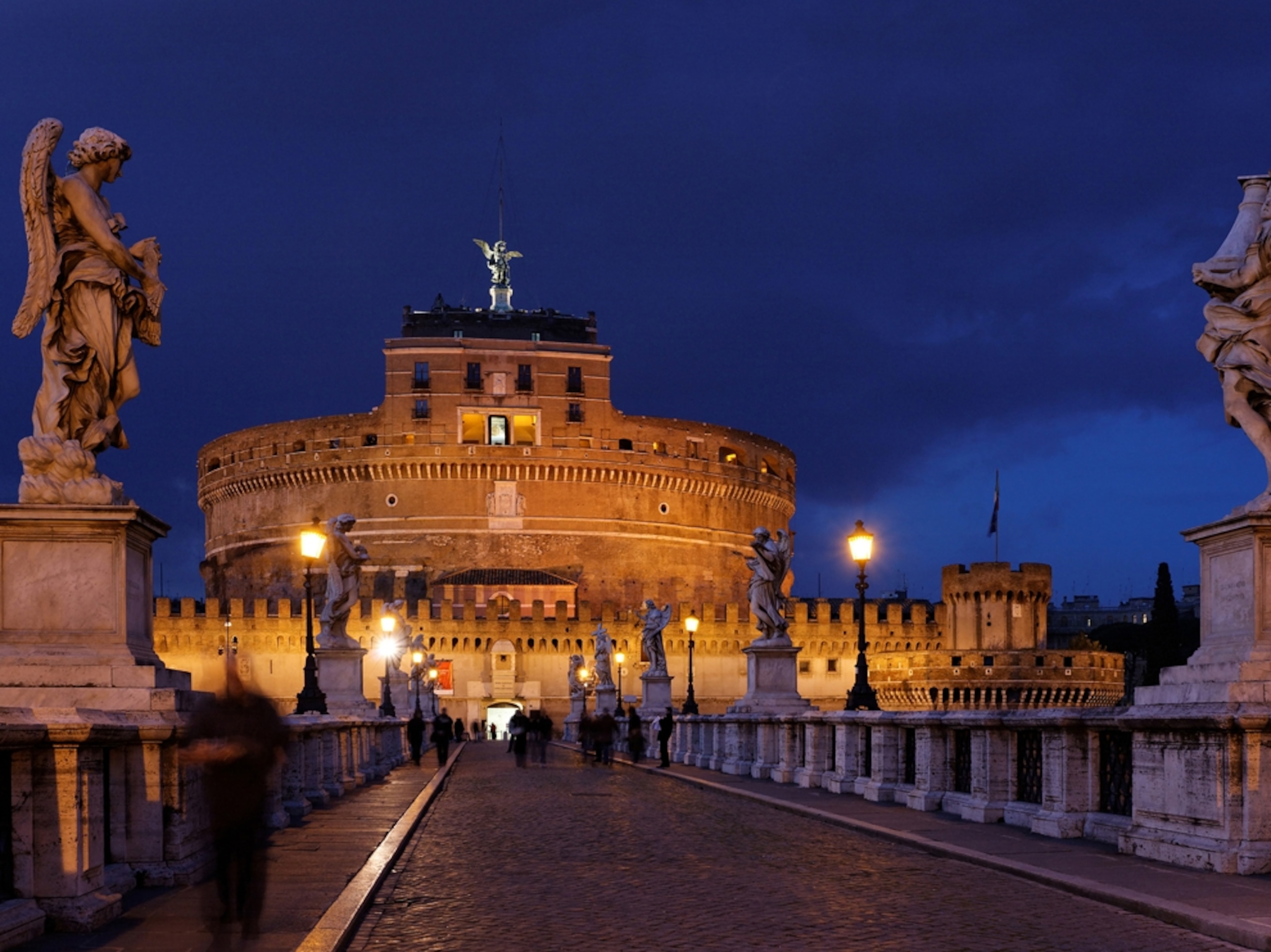 Twilight Ponte Sant' Angelo, Rome