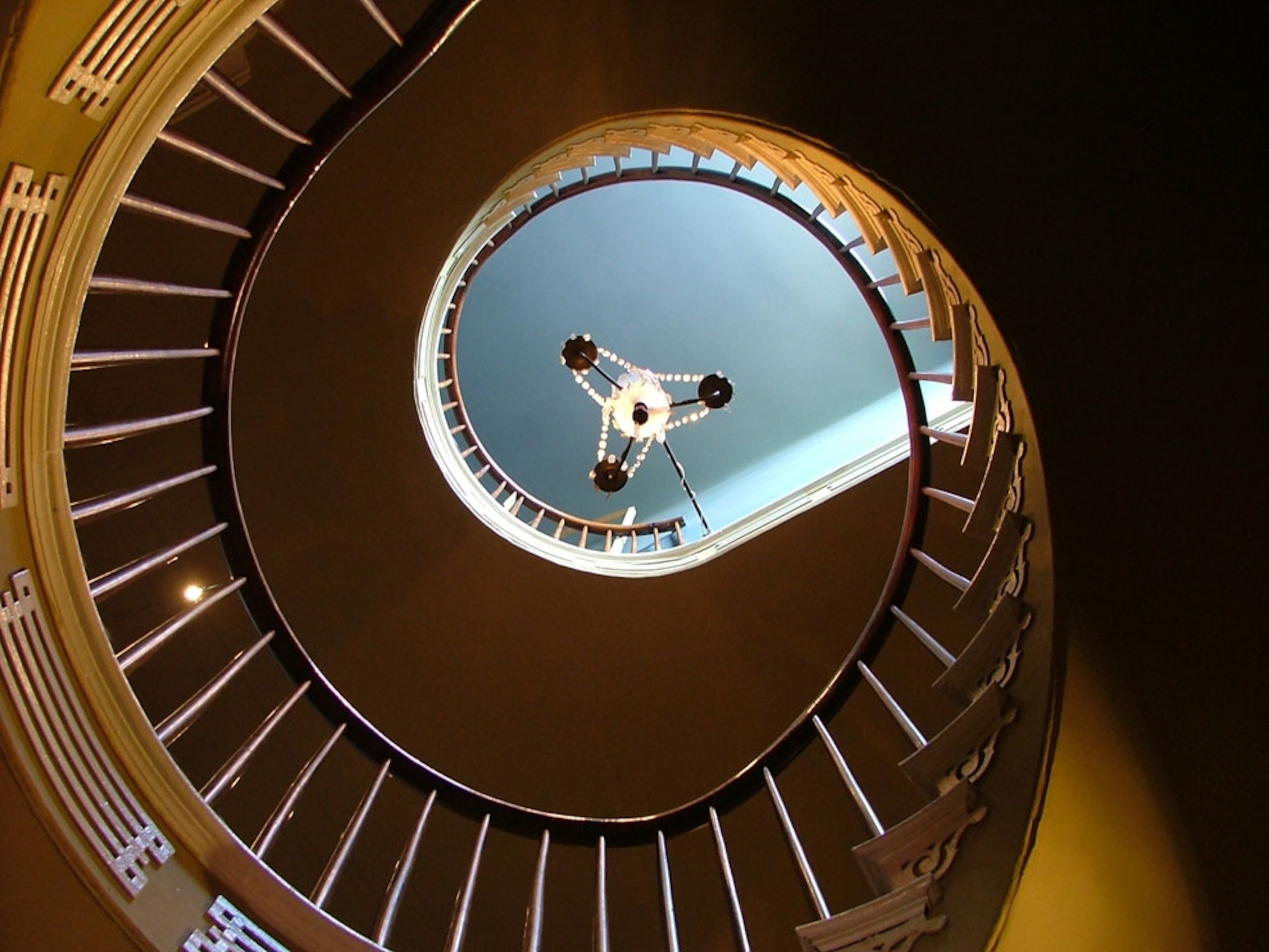 Spiral staircase at Houmas House Plantation in Louisiana