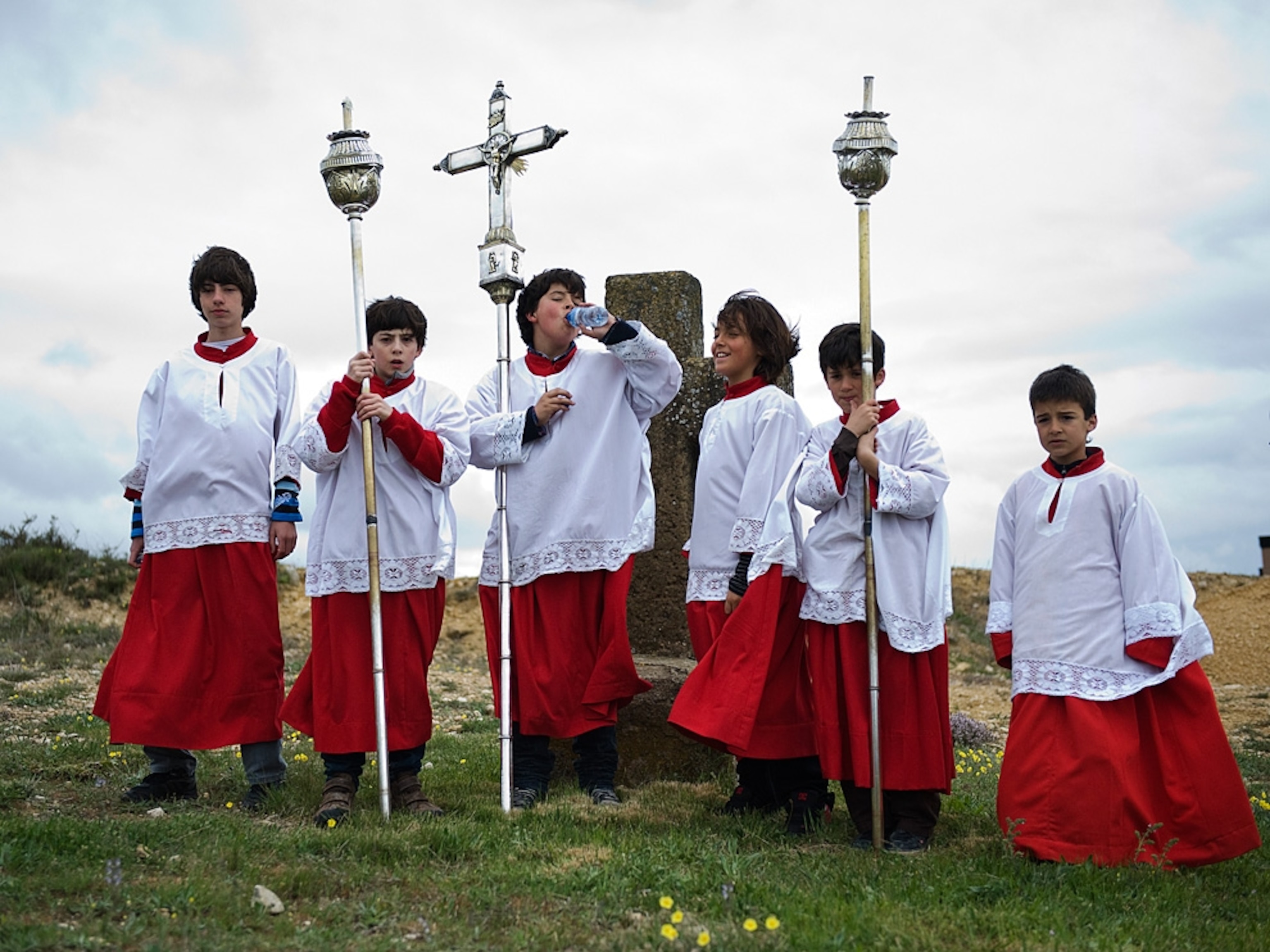 A group of altar boys