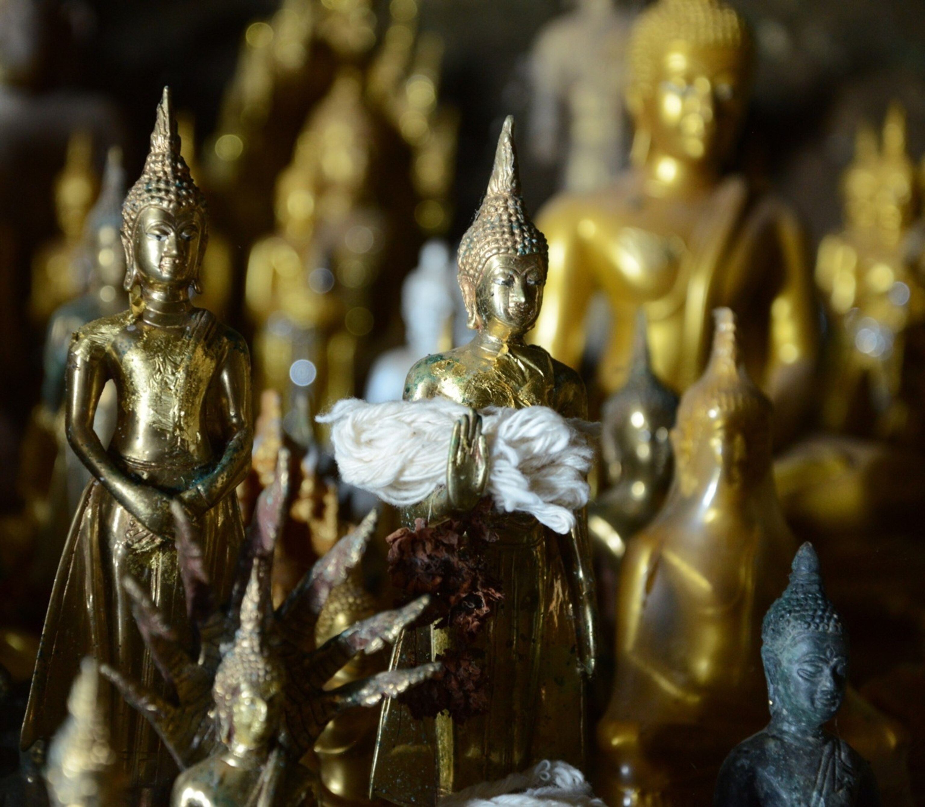 Inside the Cave of a Thousand Buddhas in Luang Prabang, Laos (Photo by Andrew Evans, National Geographic)