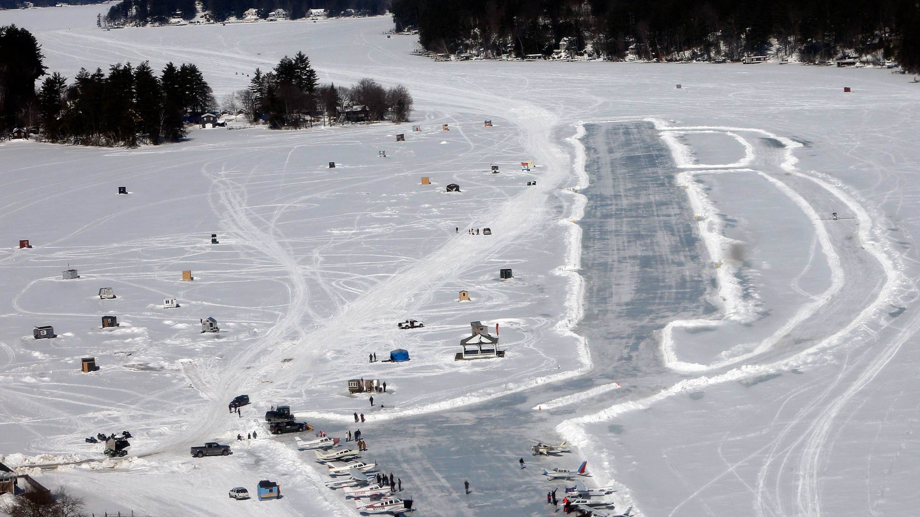 What it takes to land a plane on a runway made entirely of ice