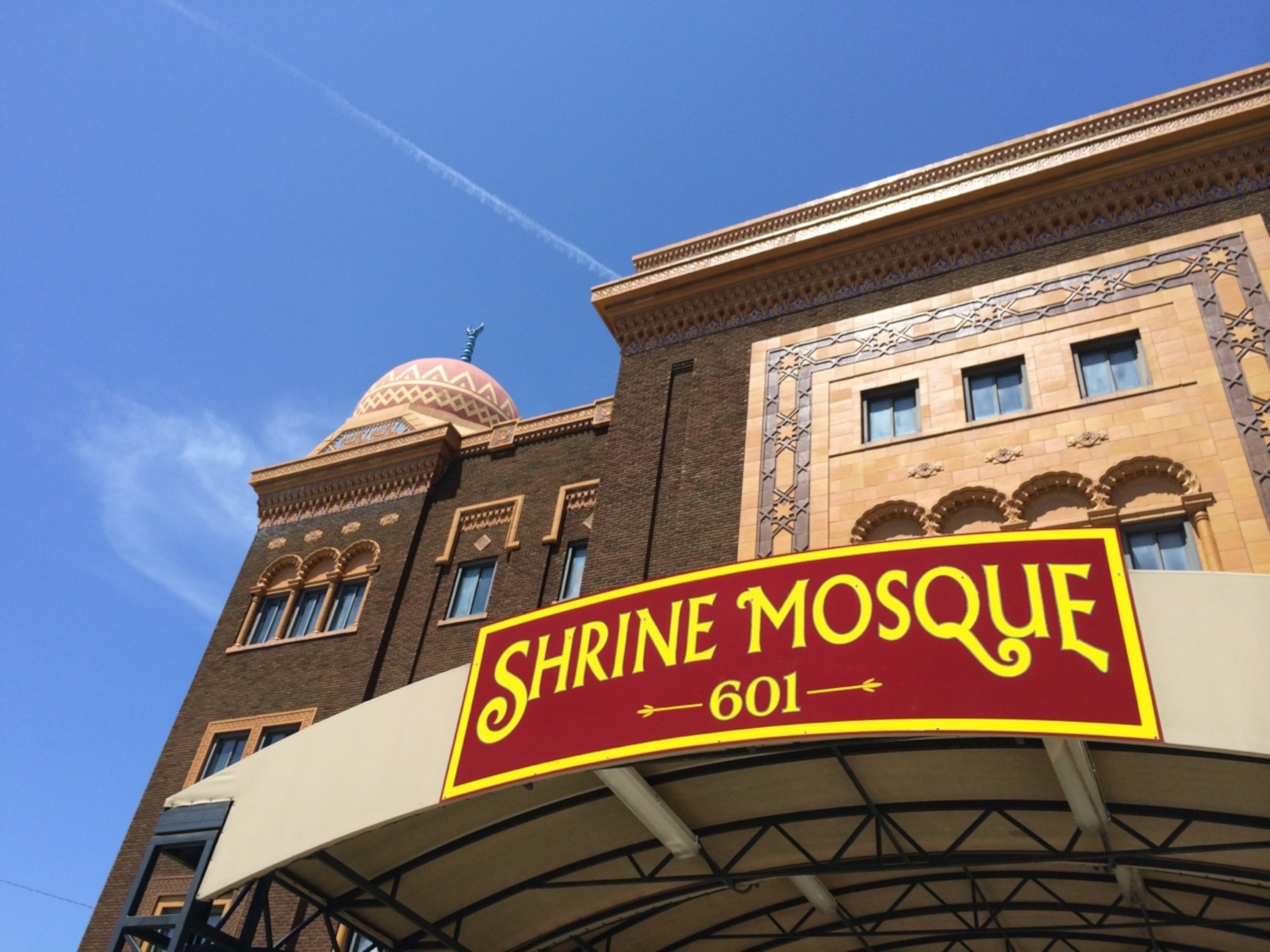 Springfield's Shrine Mosque, where Elvis Presley performed in the 1950's. (Photo by Andrew Evans, National Geographic Travel)