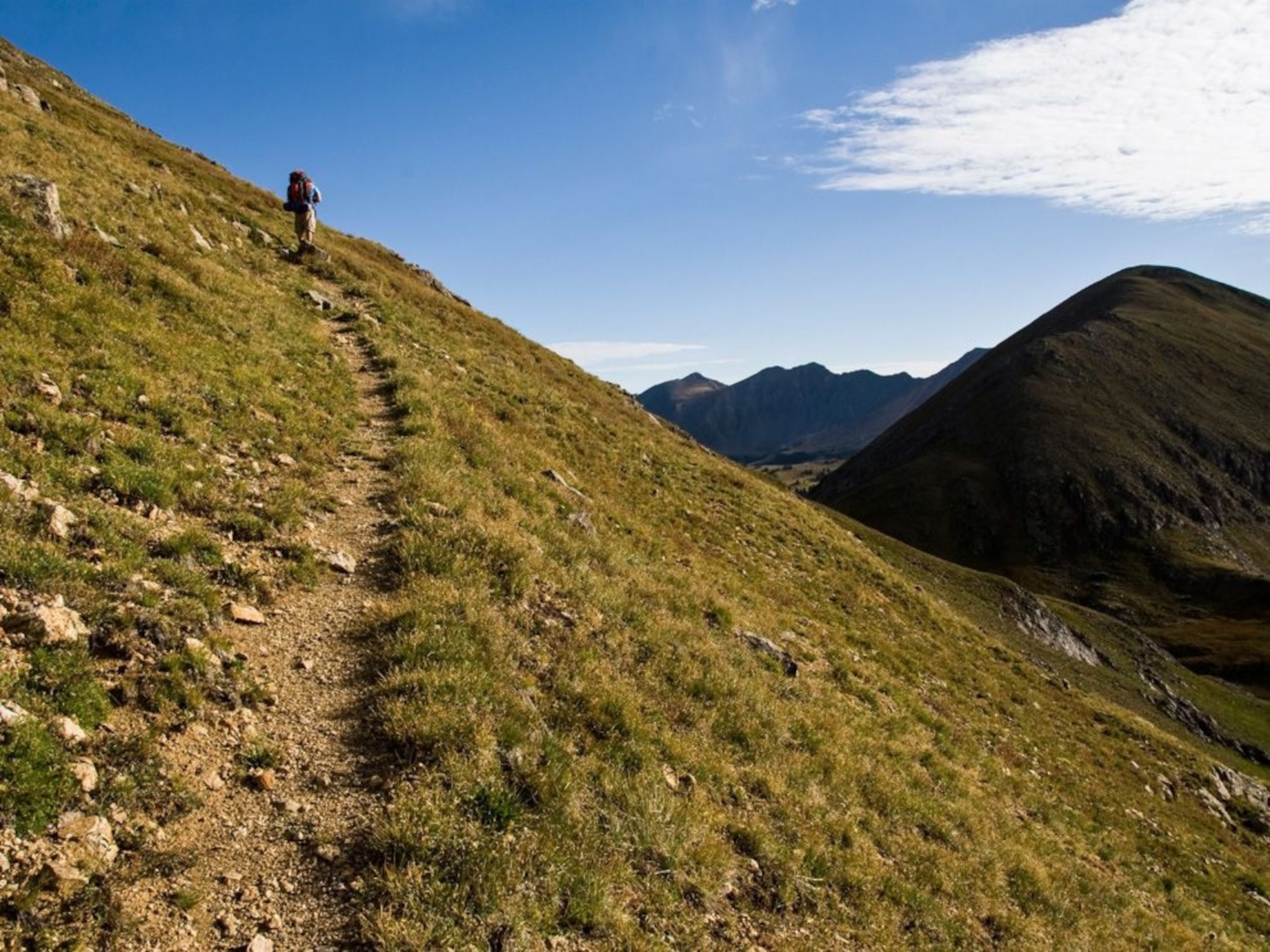 a hiker in Rocky Mountain National Park