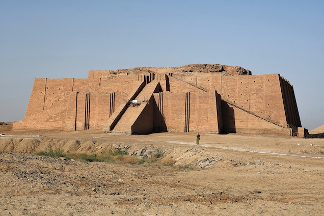 The great ziggurat of Ur, partially reconstructed today, was once dedicated to the moon god Nanna.